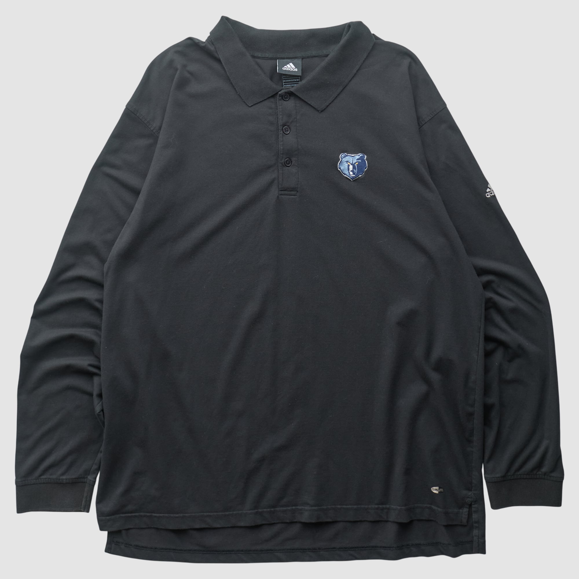 Memphis Grizzlies Adidas 2010s Long Sleeve Polo - Black - 3XL
