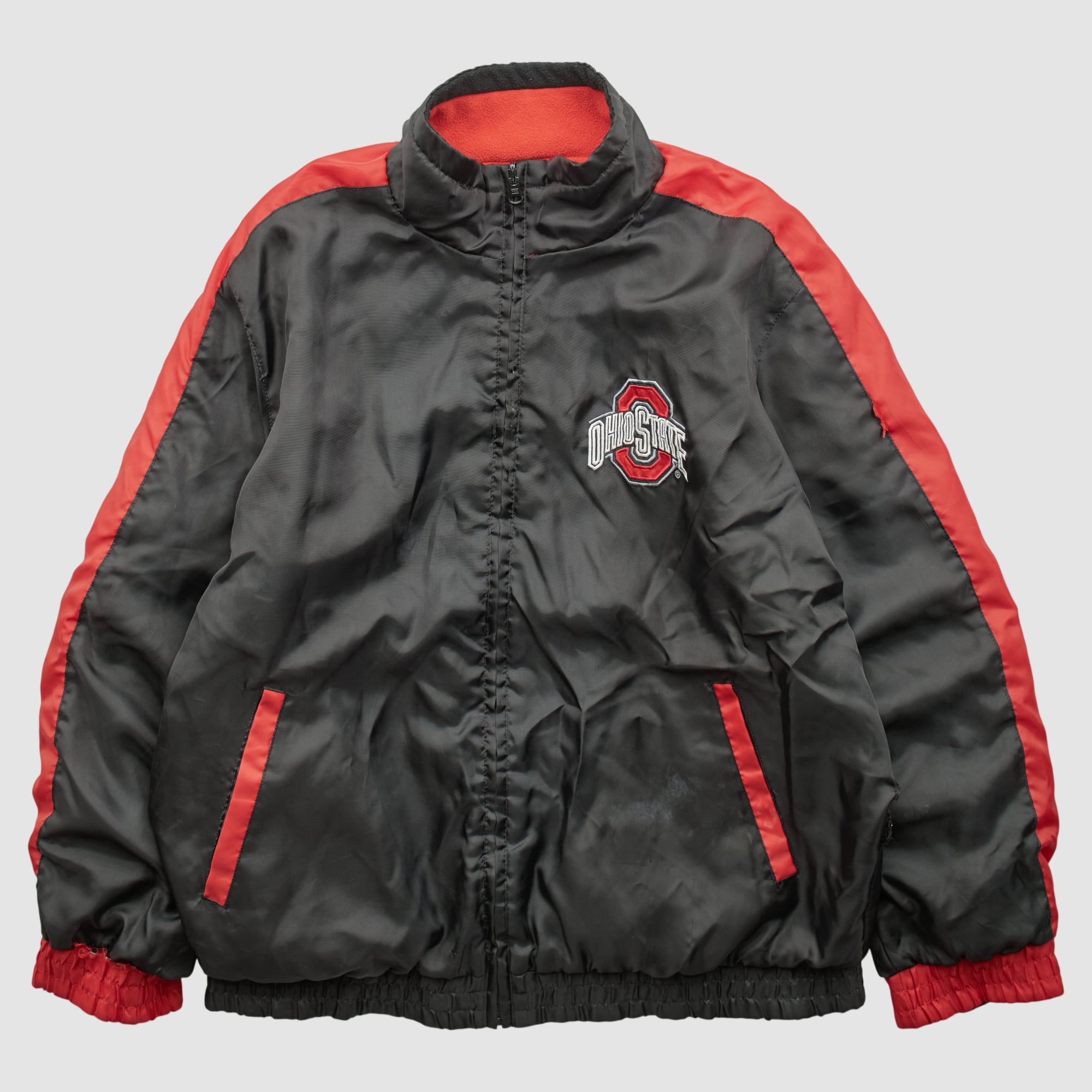 Ohio State Buckeyes 2000s Full Zip Jacket - Black - L