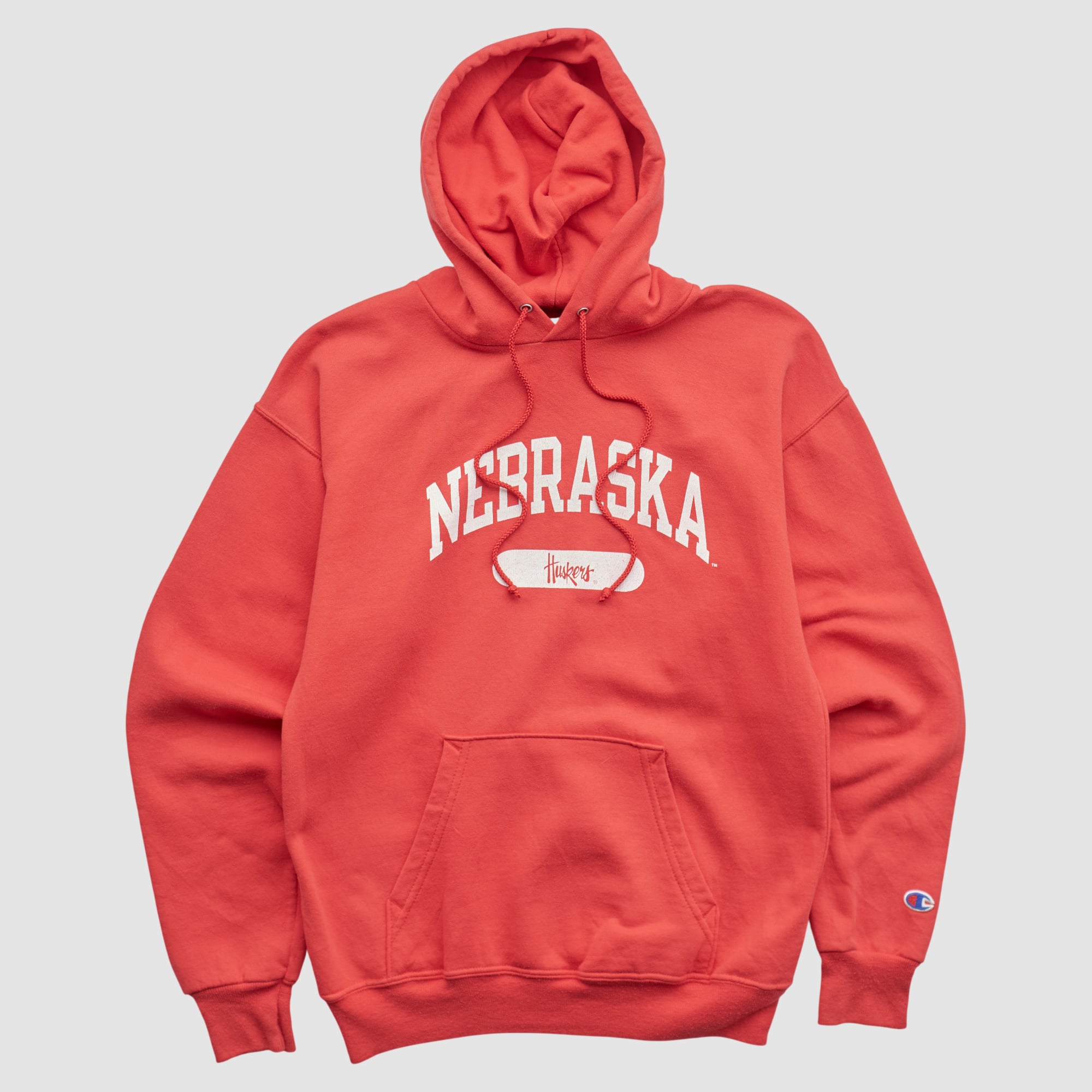 Nebraska Huskers Champion 2000s Hooded Pullover Sweatshirt - Red - XXS
