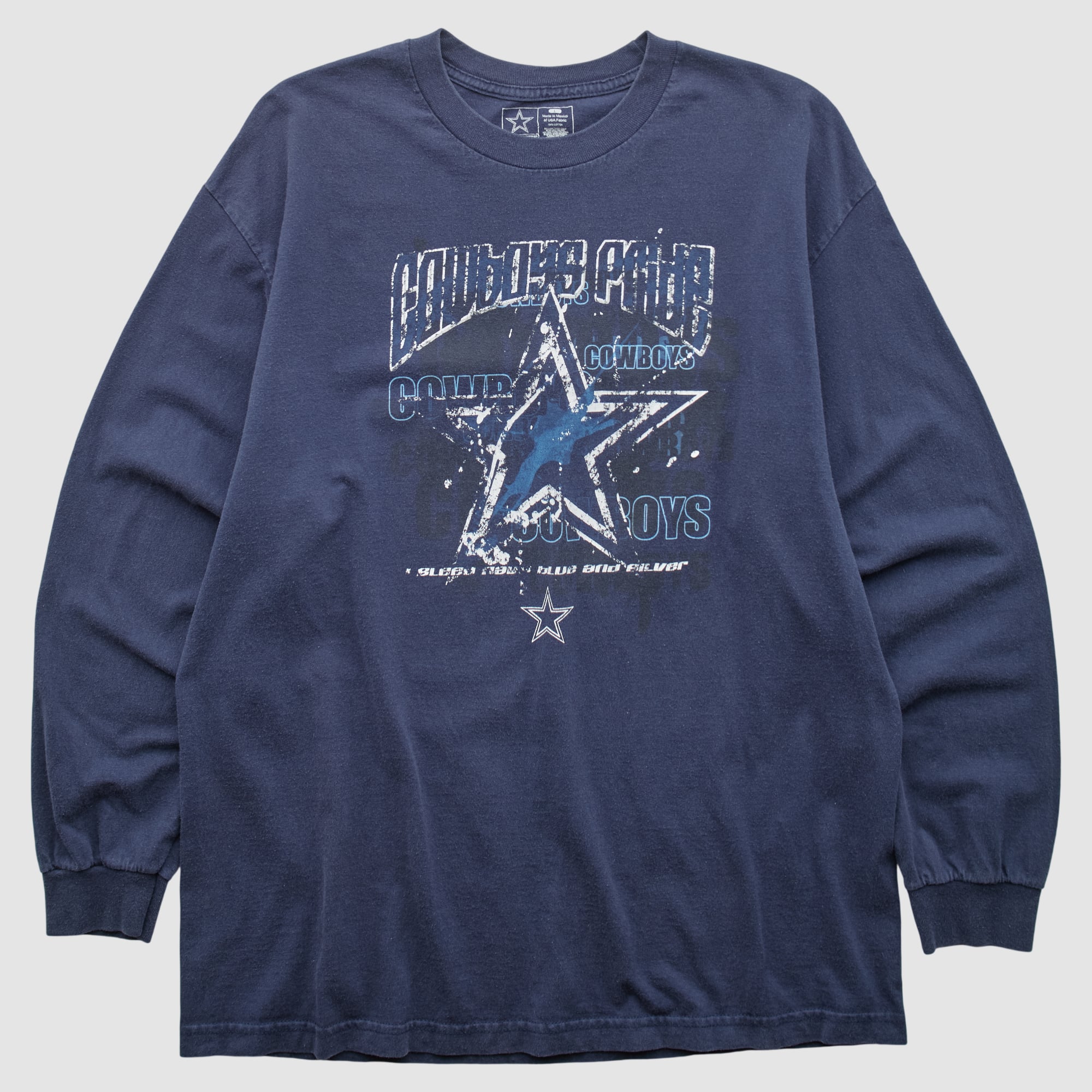 Dallas Cowboys Cowboys 2000s Long Sleeve T-shirt - Navy - L