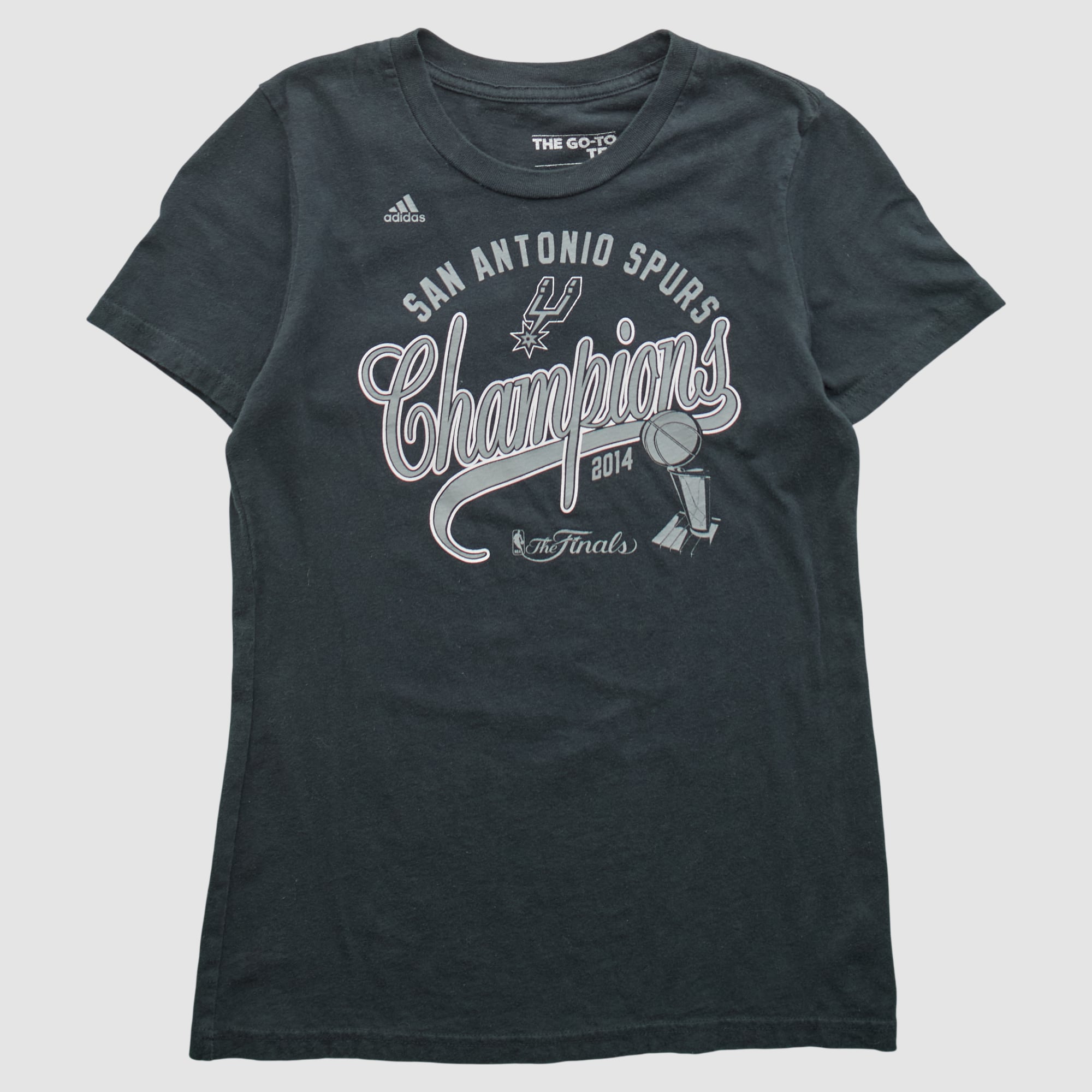 San Antonio Spurs Adidas 2014 T-shirt - Black - XS