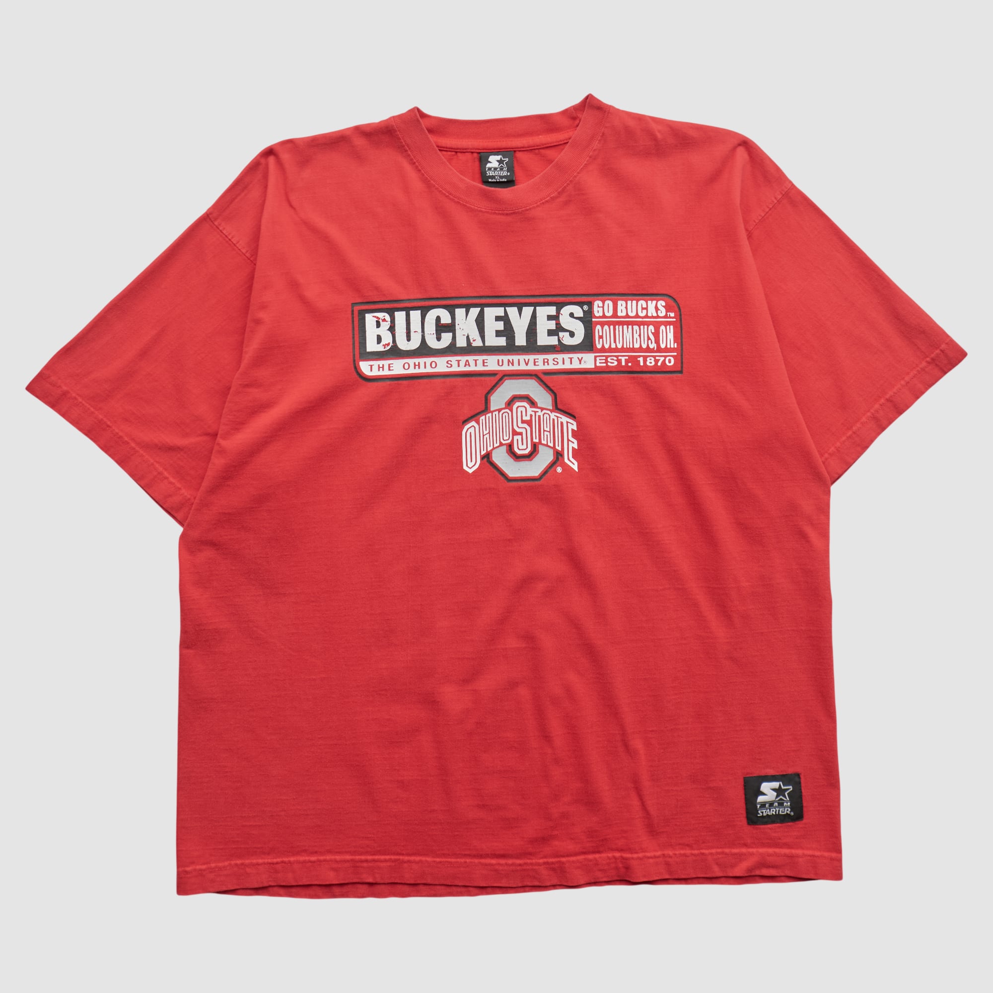 Ohio State Buckeyes Starter 2000s T-shirt - Red - 2XL