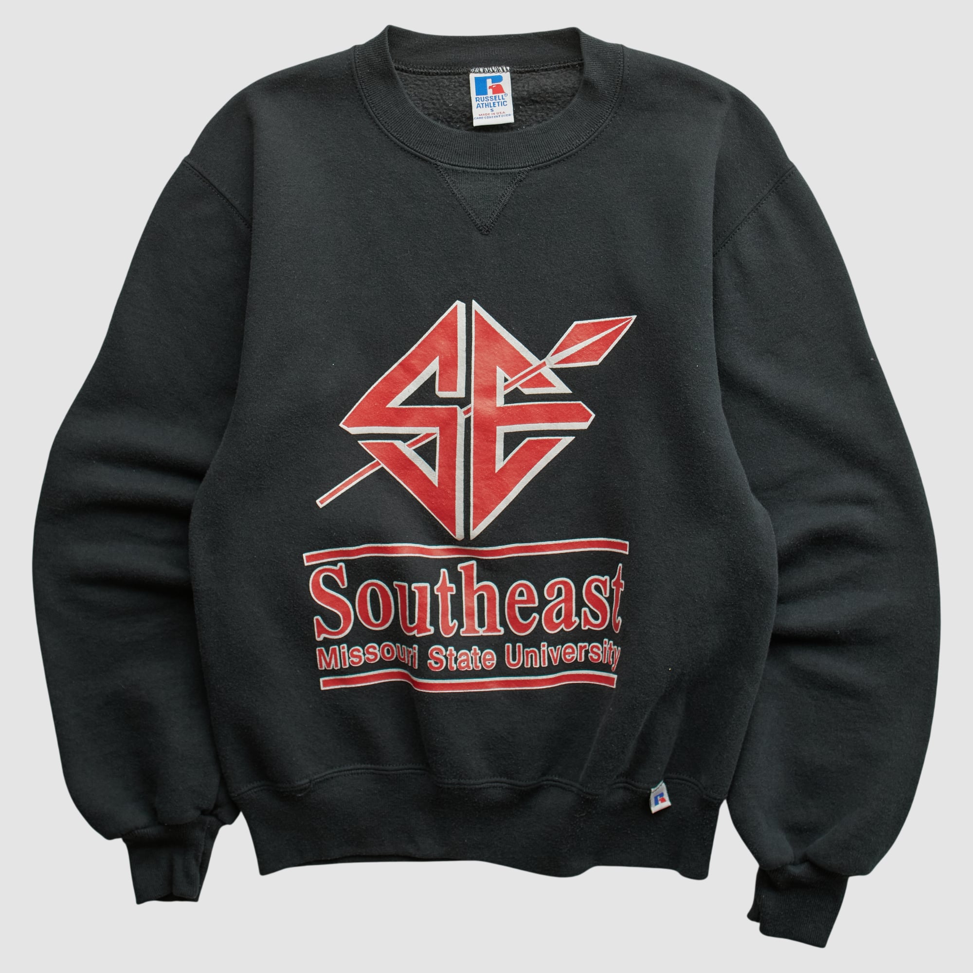 SEMO Redhawks Russell 90s Pullover Sweatshirt - Black - XXS