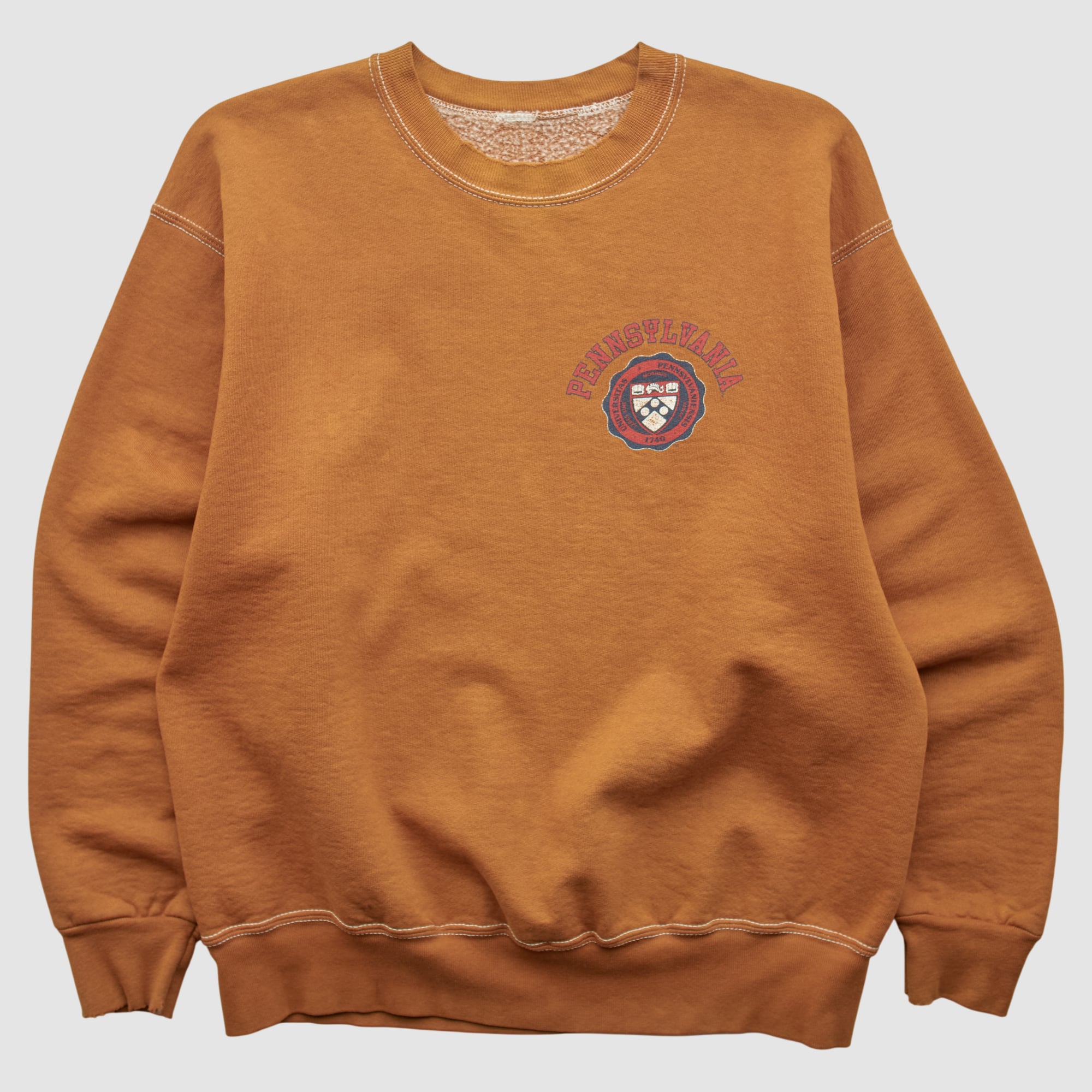 Pennsylvania Quakers 90s Pullover Sweatshirt - Clay - XS
