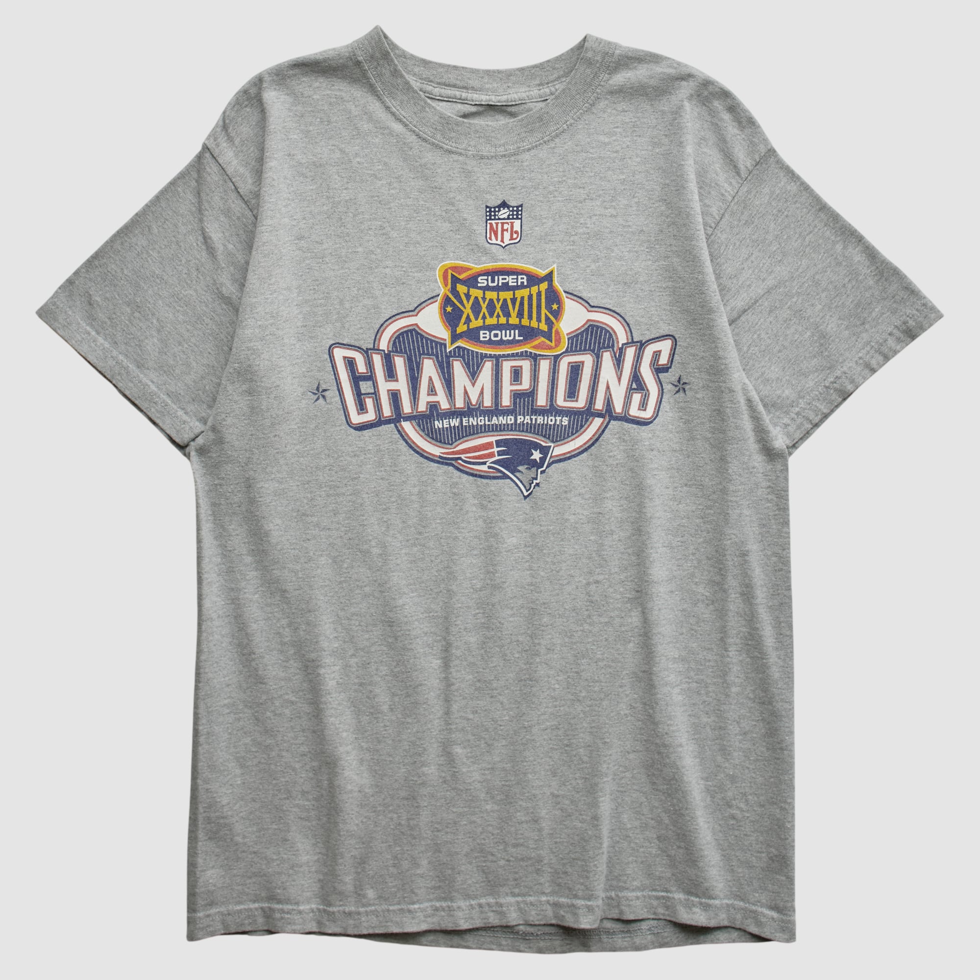 New England Patriots NFL 2004 T-shirt - Heather Gray - S