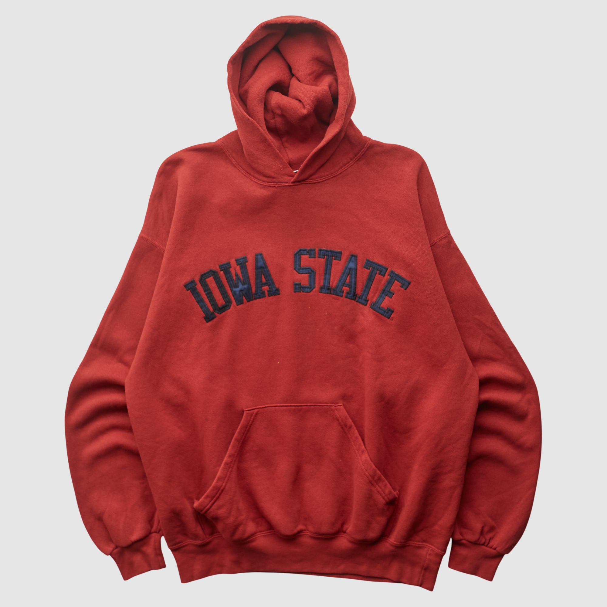 Iowa State Cyclones Soffe 2000s Hooded Pullover Sweatshirt - Red - L