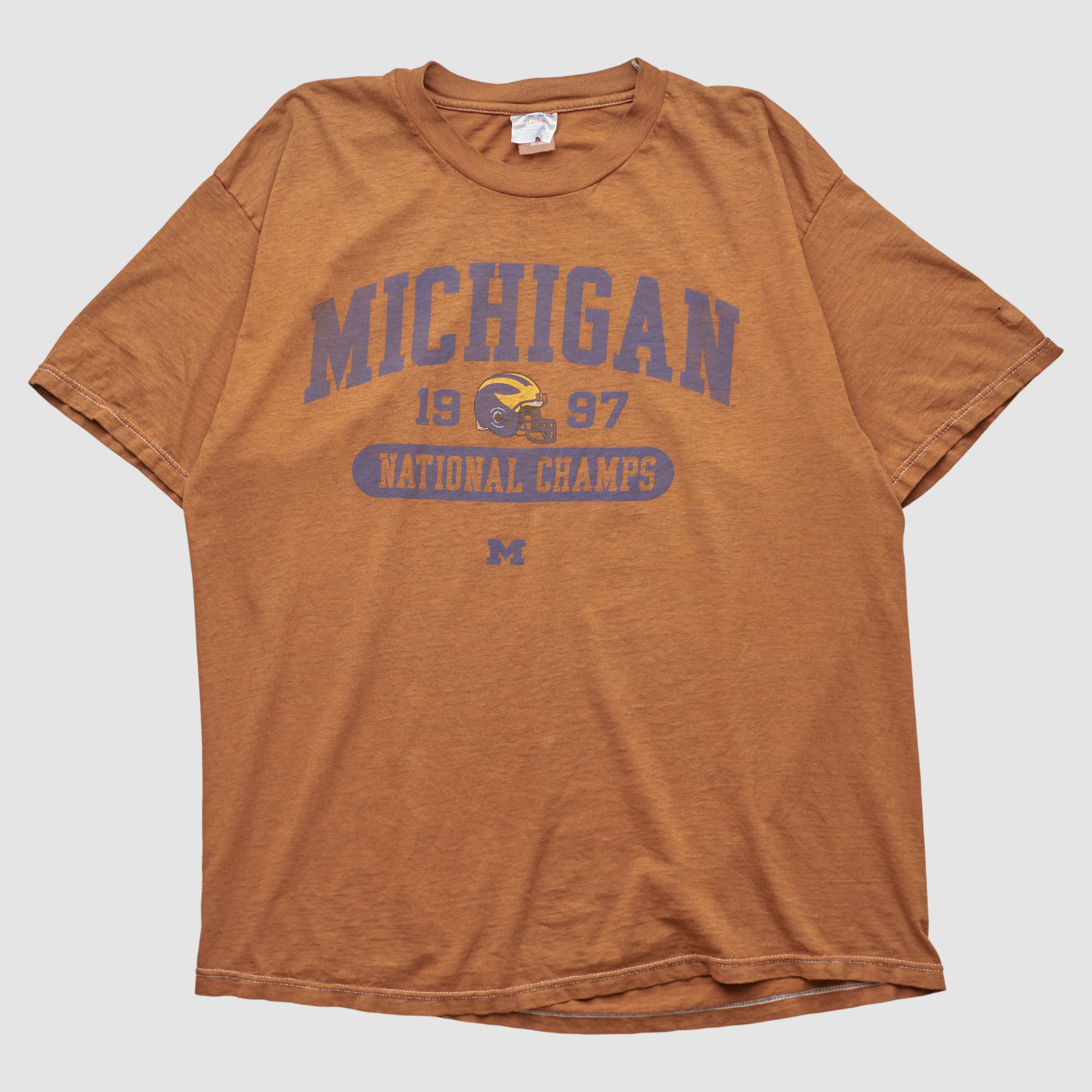 Michigan Wolverines Champion 1997 T-shirt - Clay - M