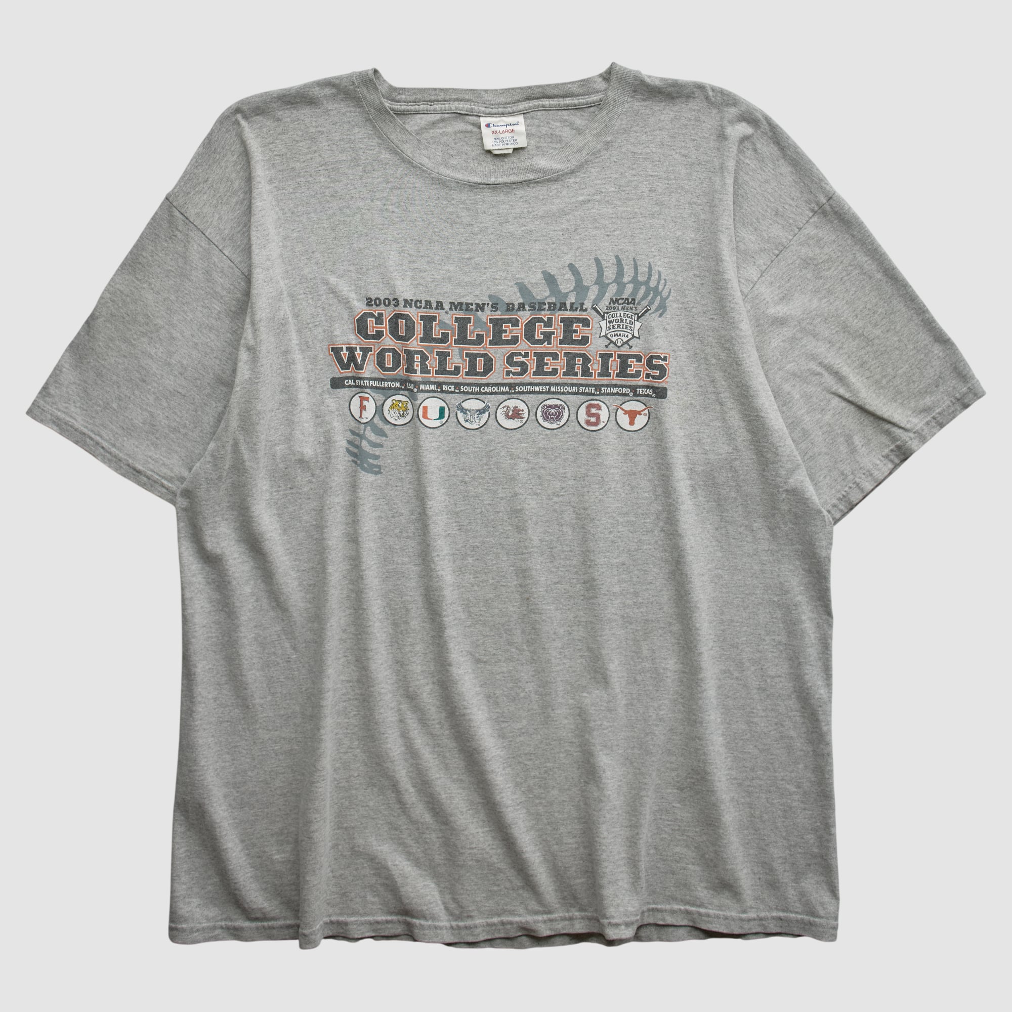 College World Series Champion 2003 T-shirt - Heather Gray - XL