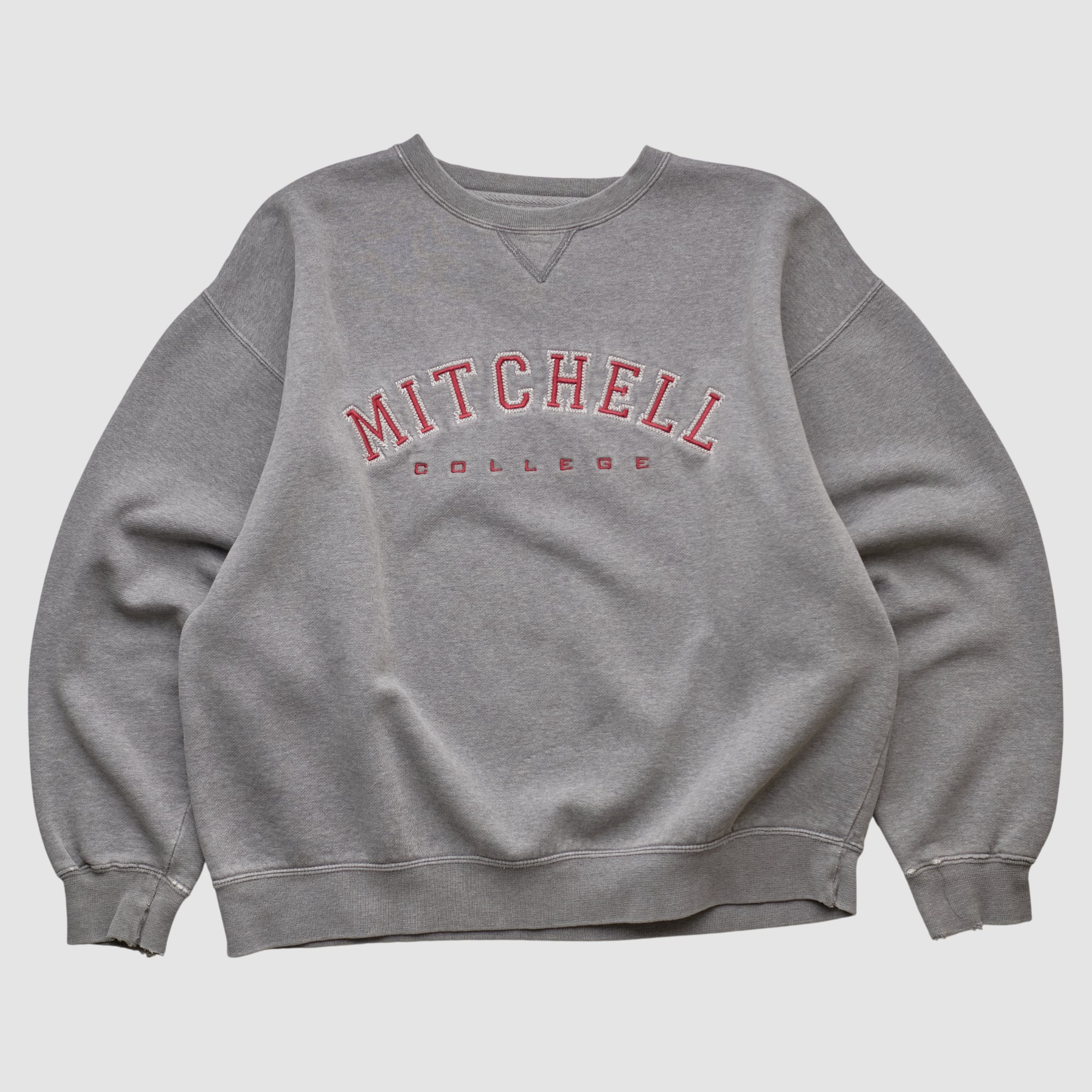 Mitchell College Mariners Gear For Sports 2000s Pullover Sweatshirt - Heather Gray - M