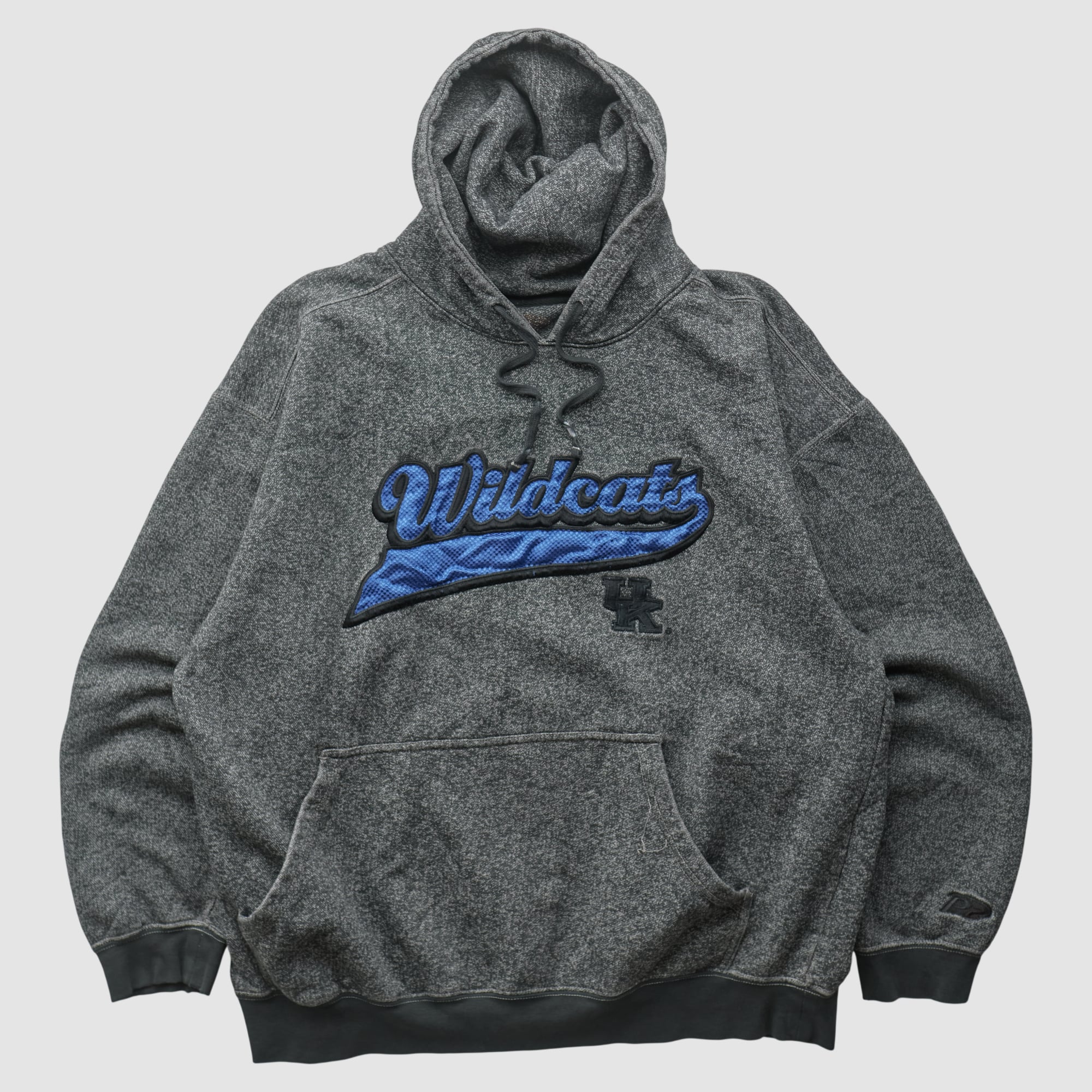 Kentucky Wildcats 90s Hooded Pullover Sweatshirt - Dark Heather Gray - L