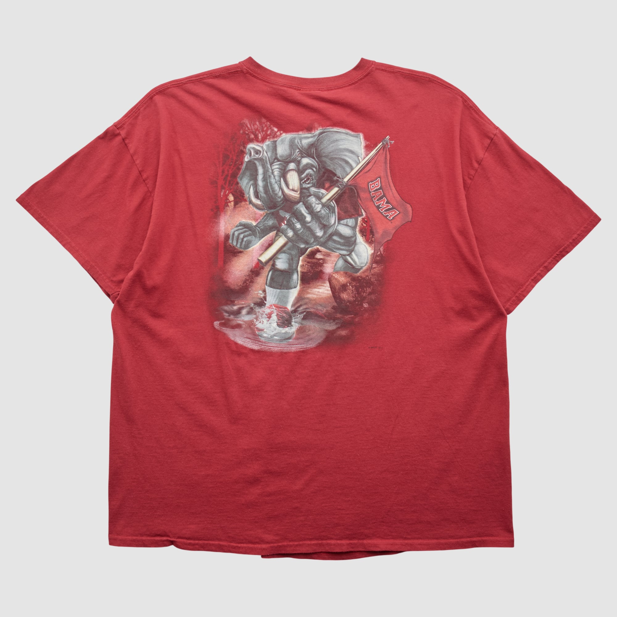 Alabama Crimson Tide Big Man On Campus 2010s T-shirt - Red - XL