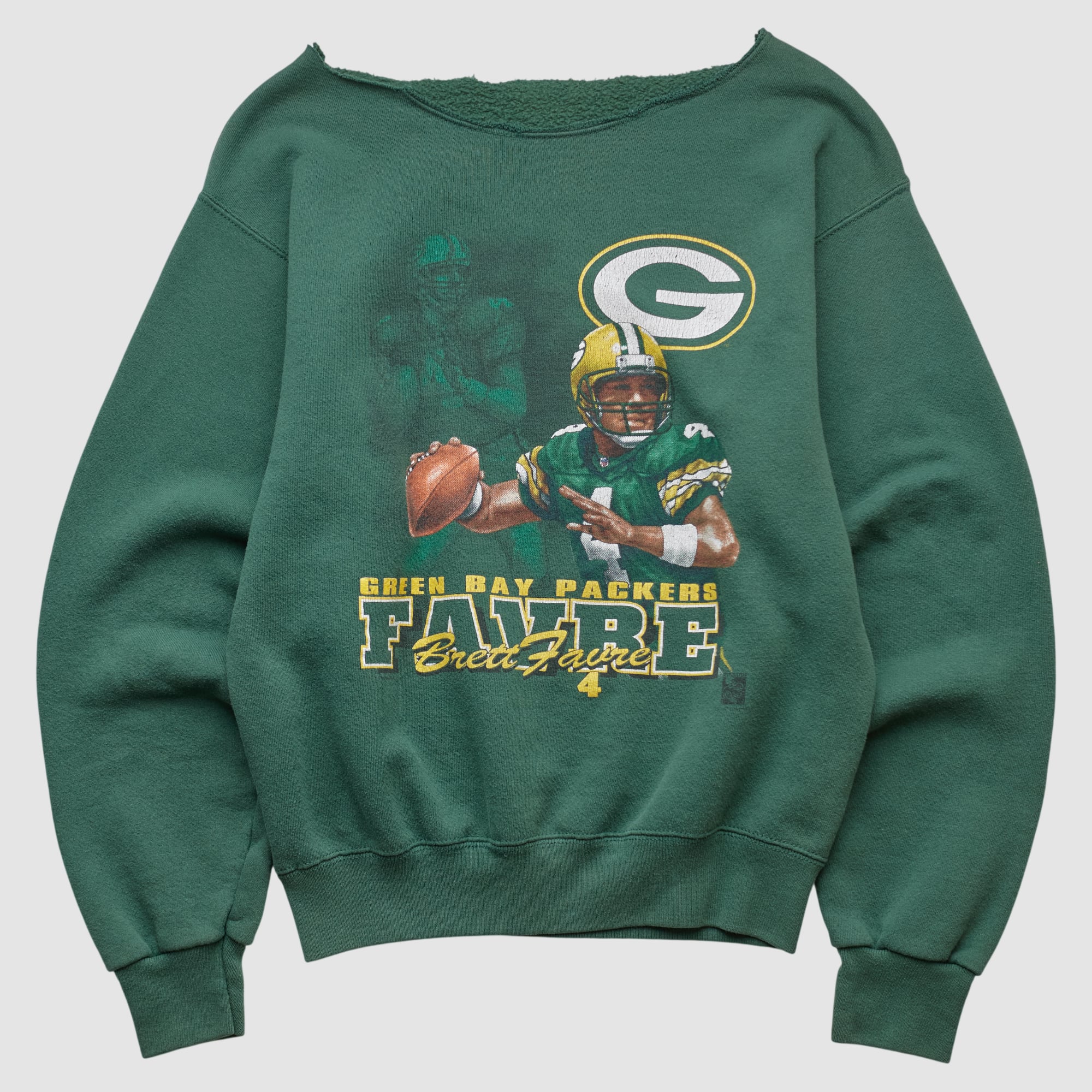 Green Bay Packers 90s Pullover Sweatshirt - Green - XXS