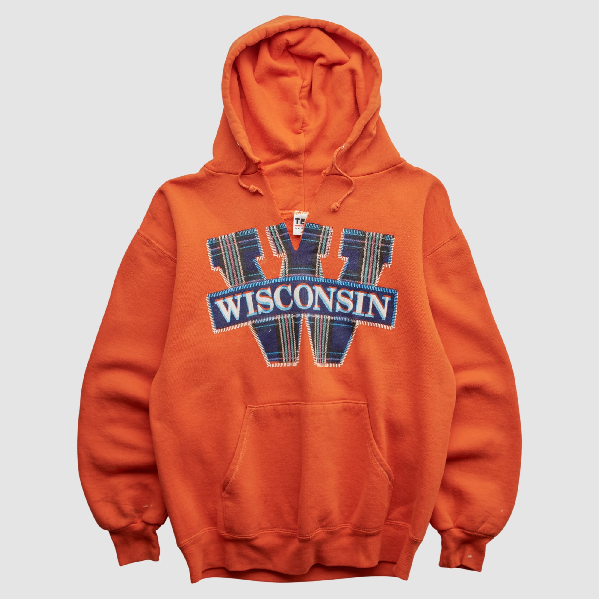 Carroll University Pioneers Team Edition Apparel 90s Hooded Pullover Sweatshirt - Orange - XXS