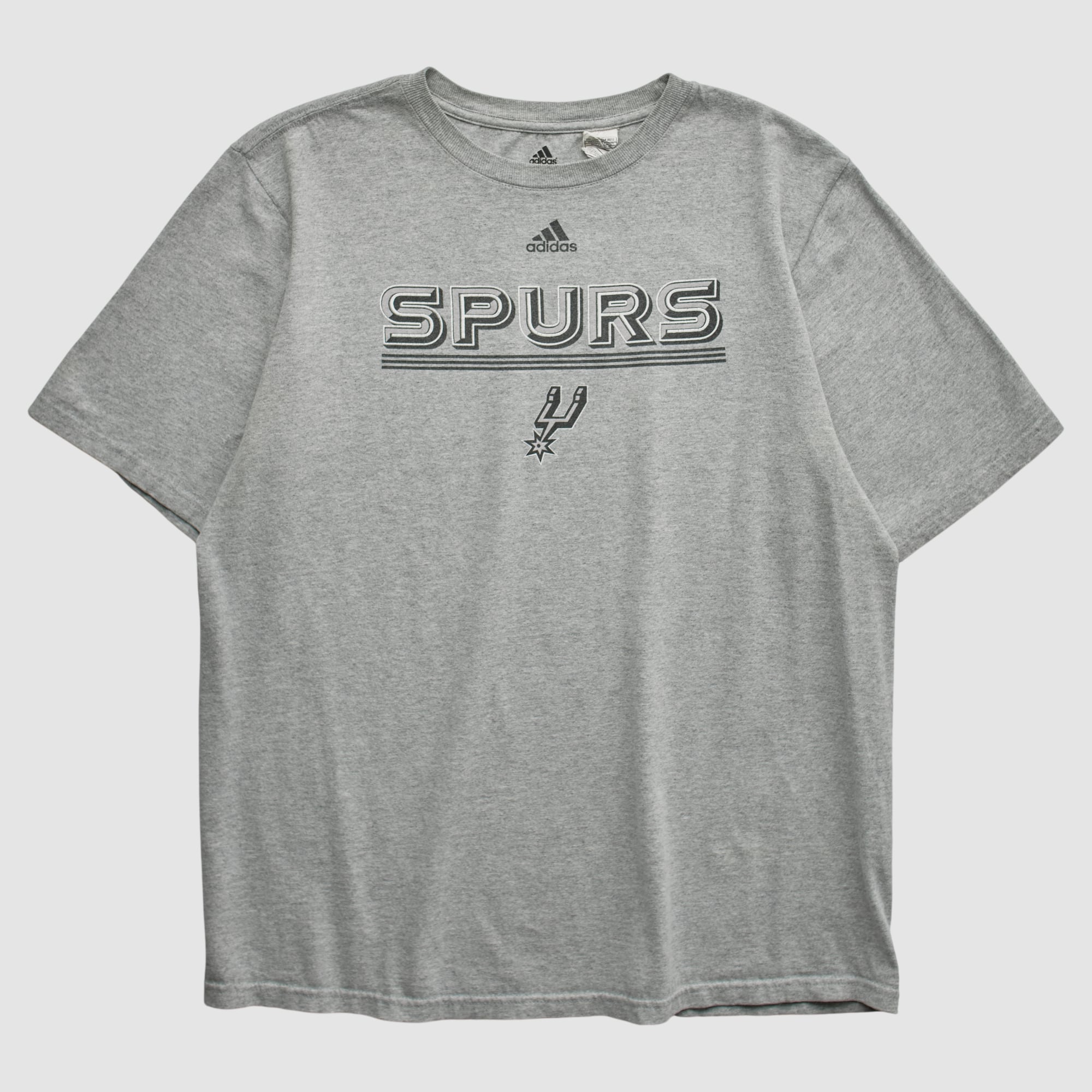 San Antonio Spurs Adidas 2010s T-shirt - Heather Gray - M