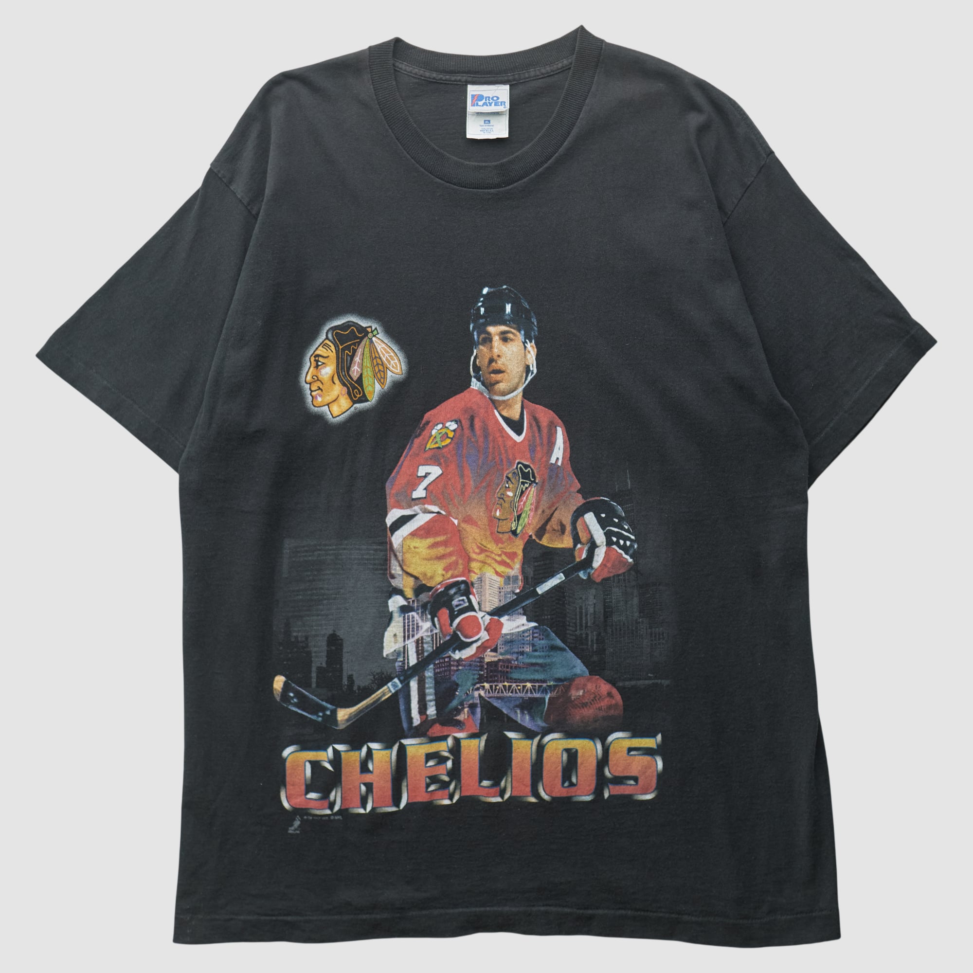 Chris Chelios Pro Player 90s T-shirt - Black - XL