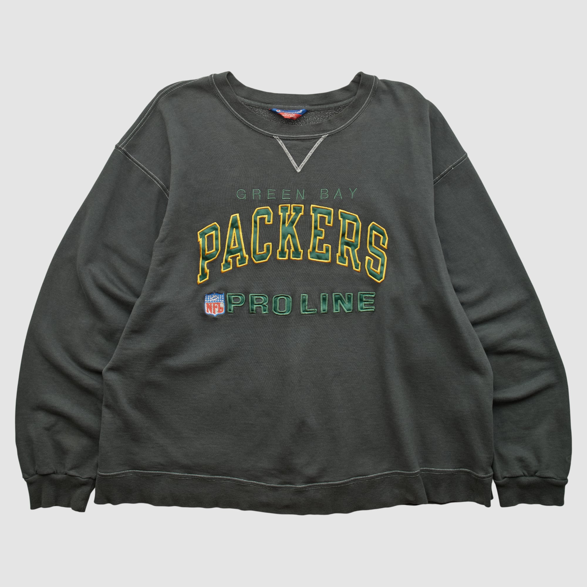 Green Bay Packers Champion 2000s Pullover Sweatshirt - Black - XL