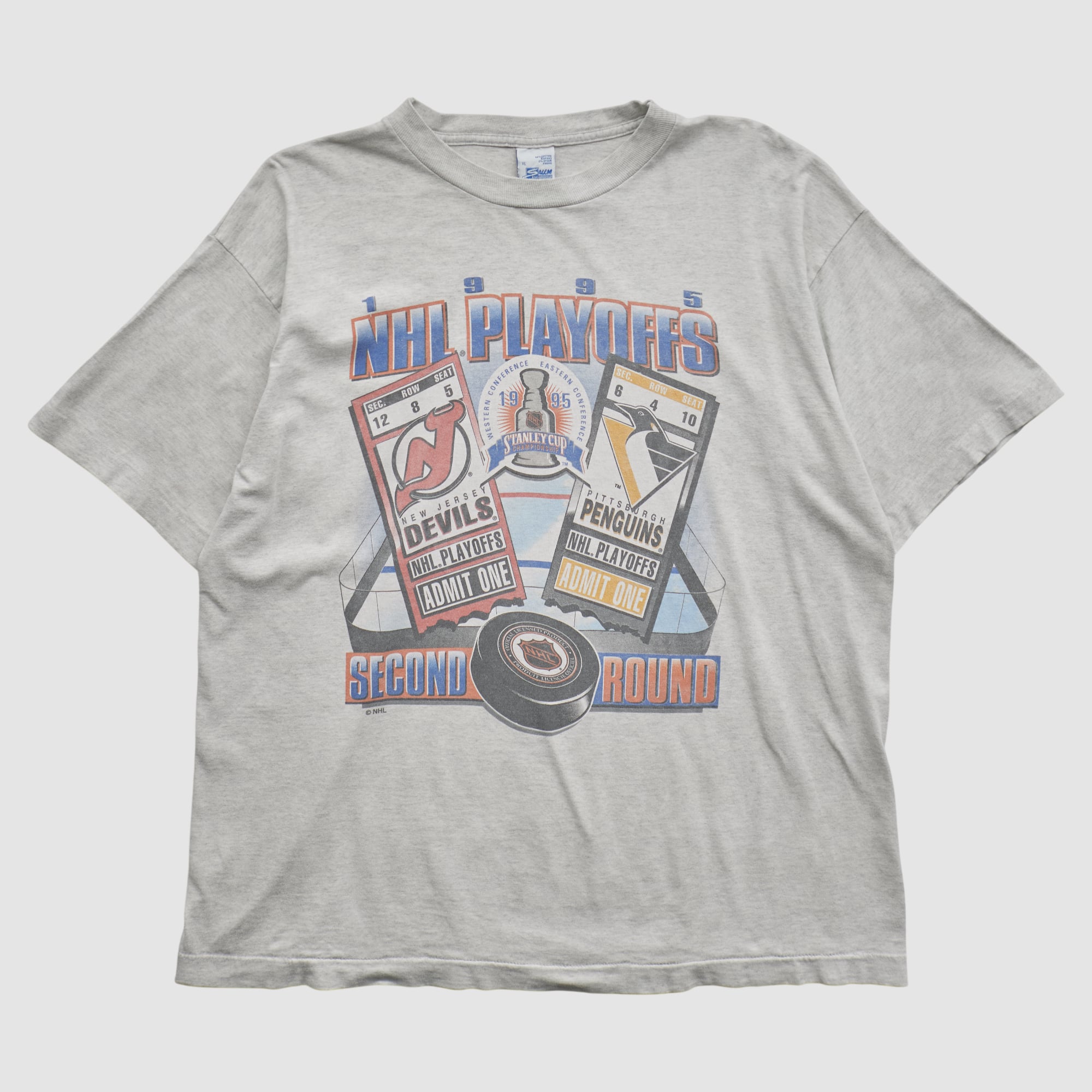 Stanley Cup Salem Sportswear 1995 T-shirt - Heather Gray - XL