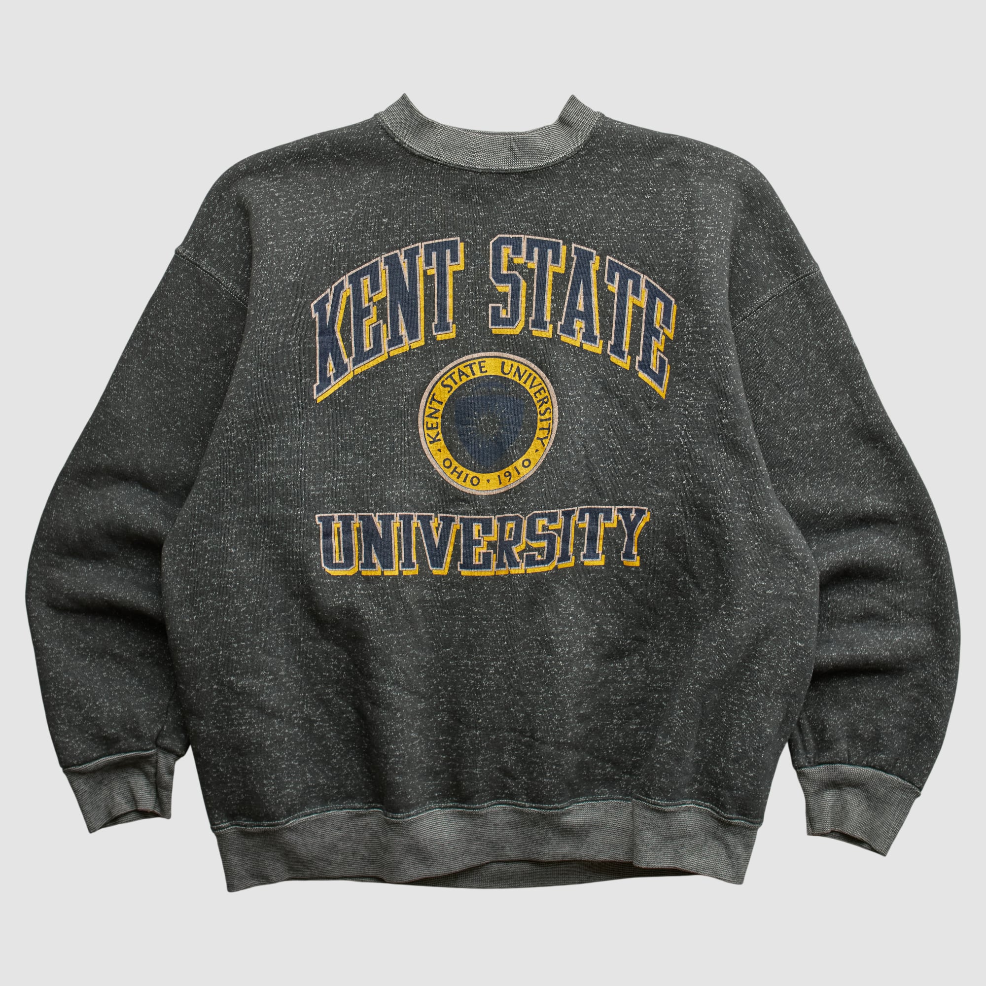 Kent State Golden Flashes Velva Sheen 90s Pullover Sweatshirt - Dark Heather Gray - M