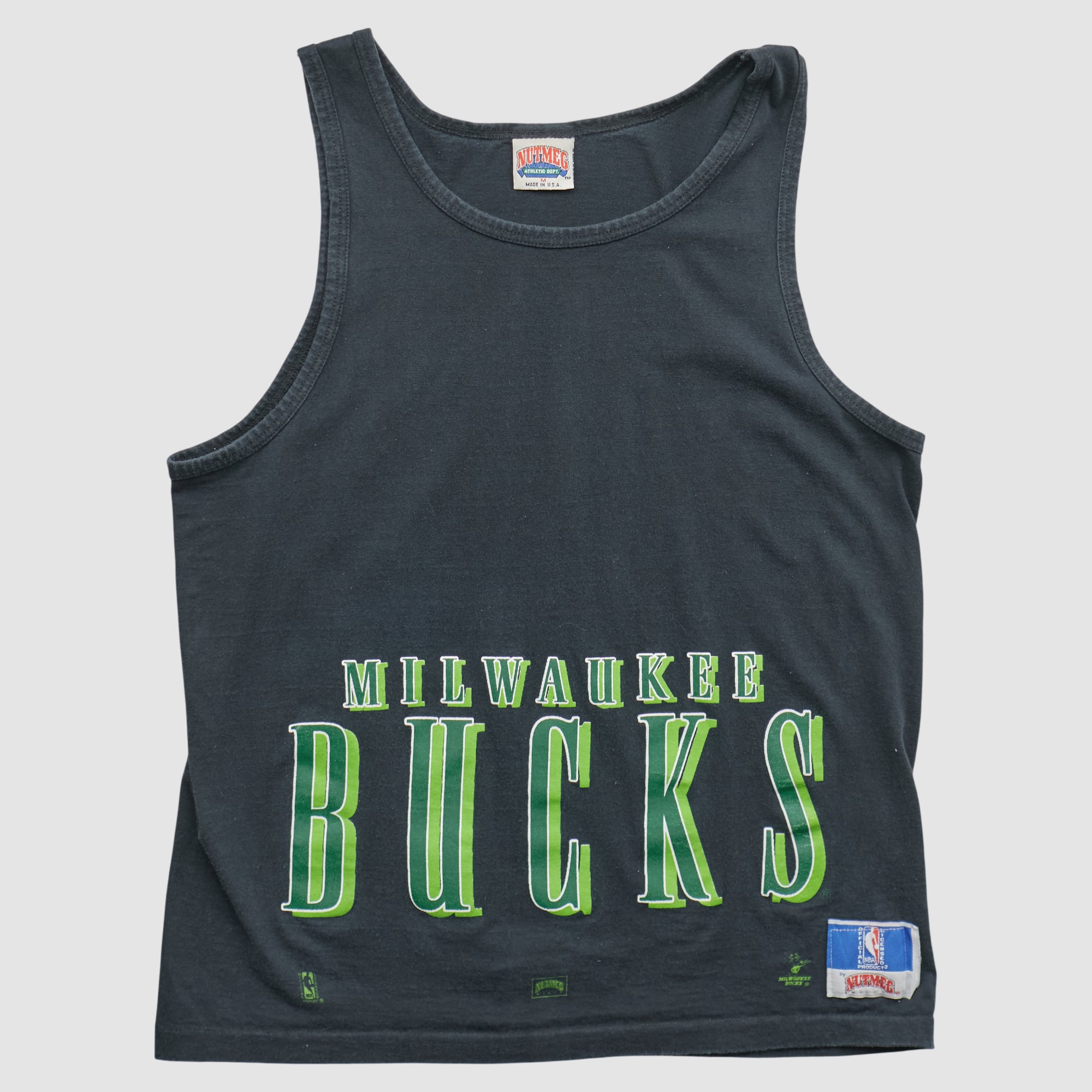 Milwaukee Bucks Nutmeg Mills 90s Tank - Black - S