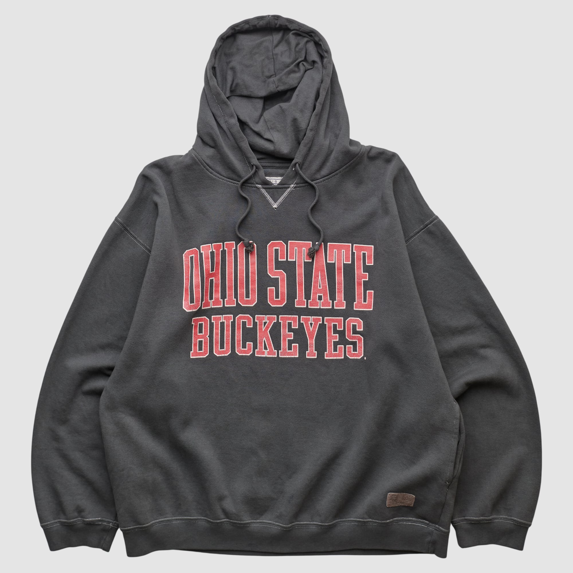 Cleveland Buckeyes Gear For Sports 2000s Hooded Pullover Sweatshirt - Charcoal - L