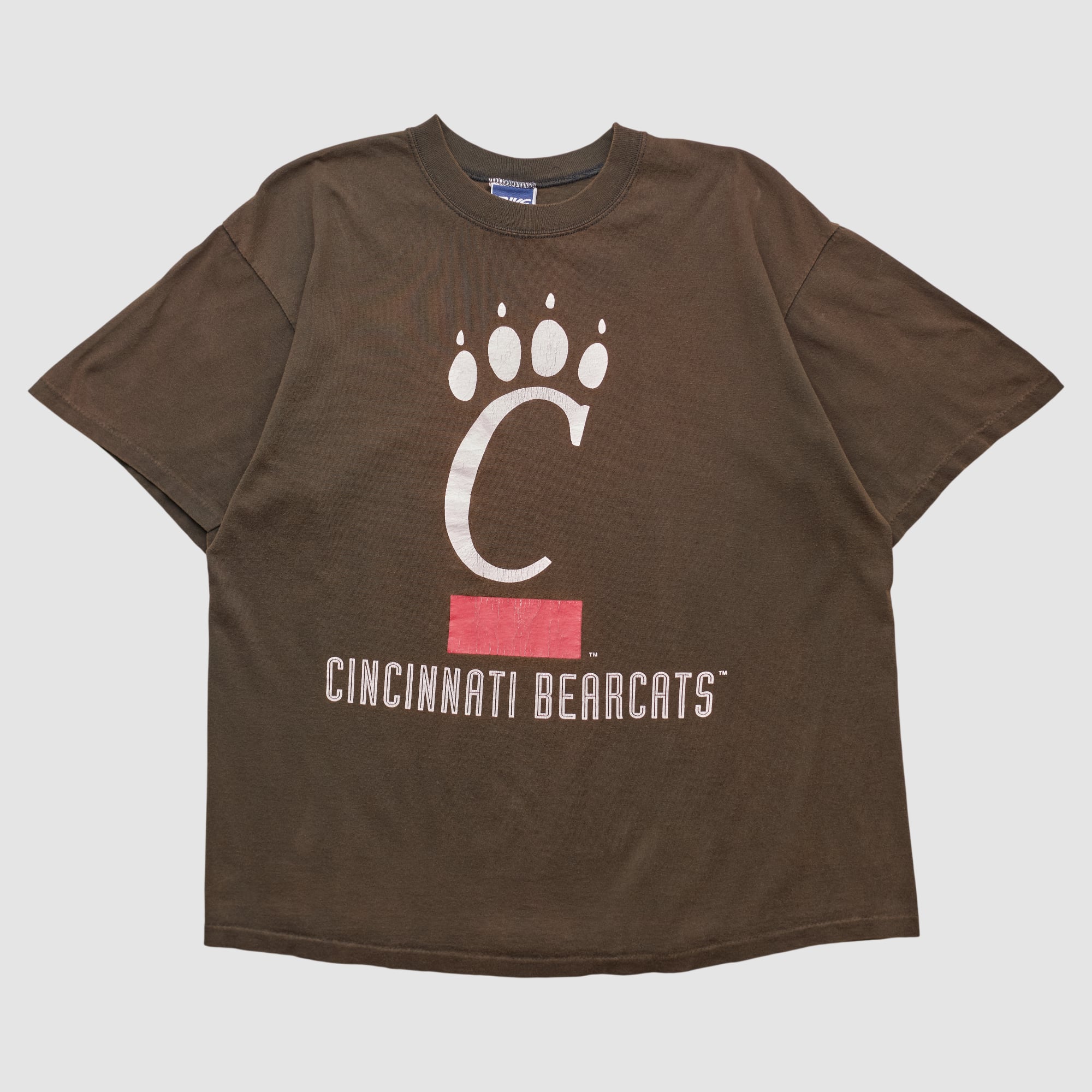 Cincinnati Bearcats Bike 90s T-shirt - Brown - L