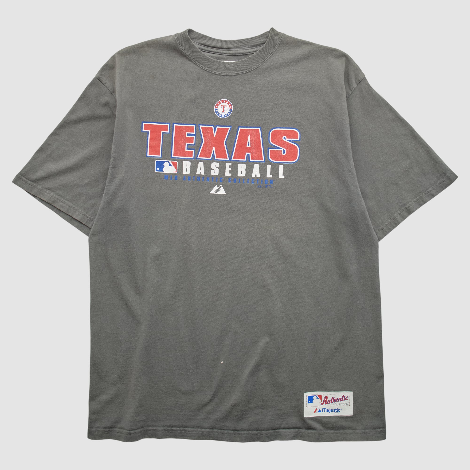 Texas Rangers Majestic 2010s T-shirt - Gray - L