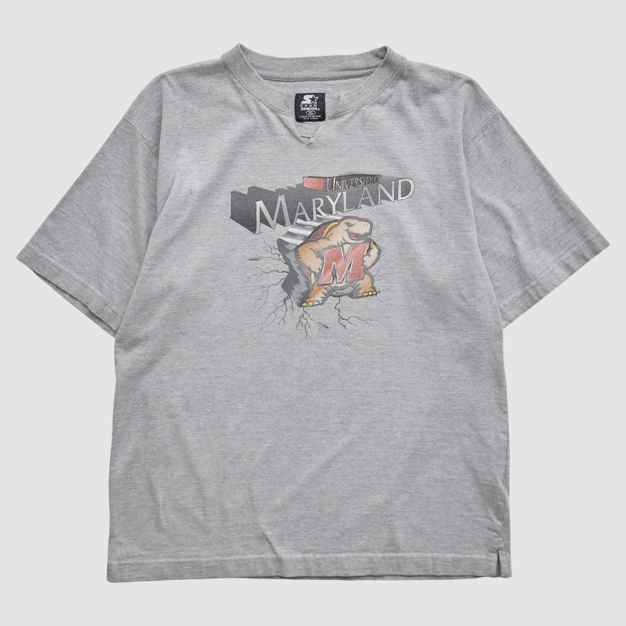 Maryland Terrapins Starter 2000s T-shirt - Heather Gray - S