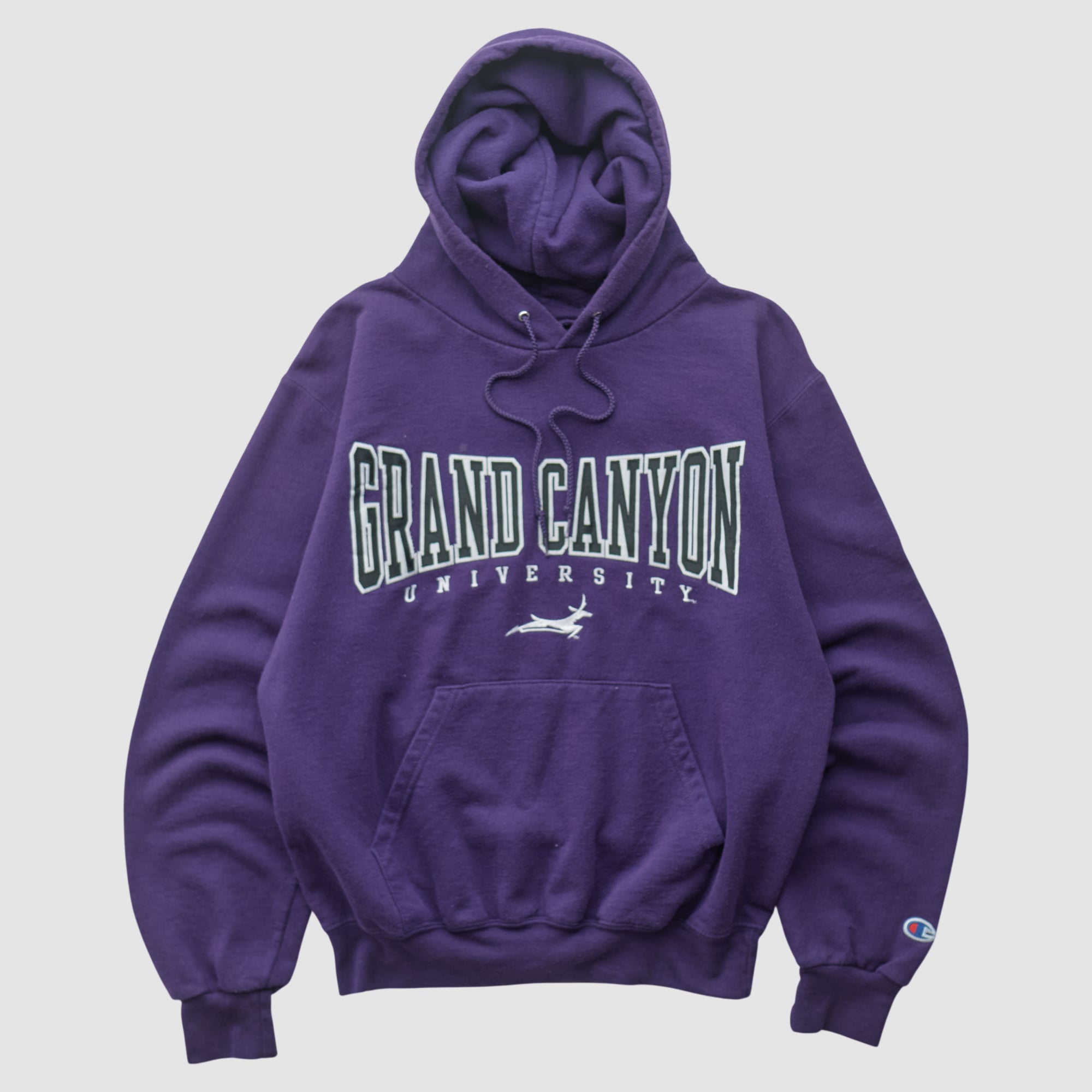 Grand Canyon Antelopes Champion 2000s Hooded Pullover Sweatshirt - Purple - XS