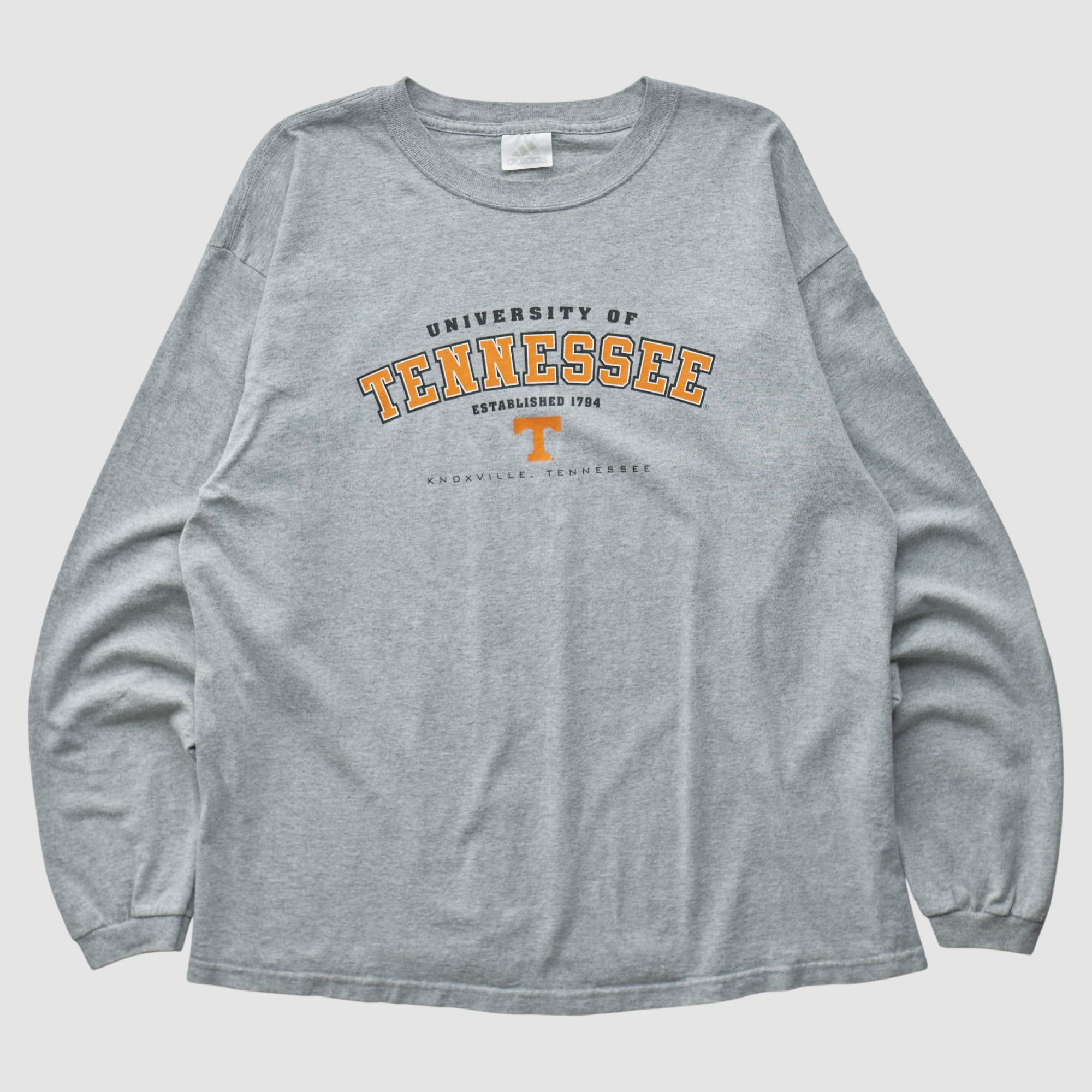 Tennessee Volunteers Adidas 2000s Long Sleeve T-shirt - Heather Gray - L