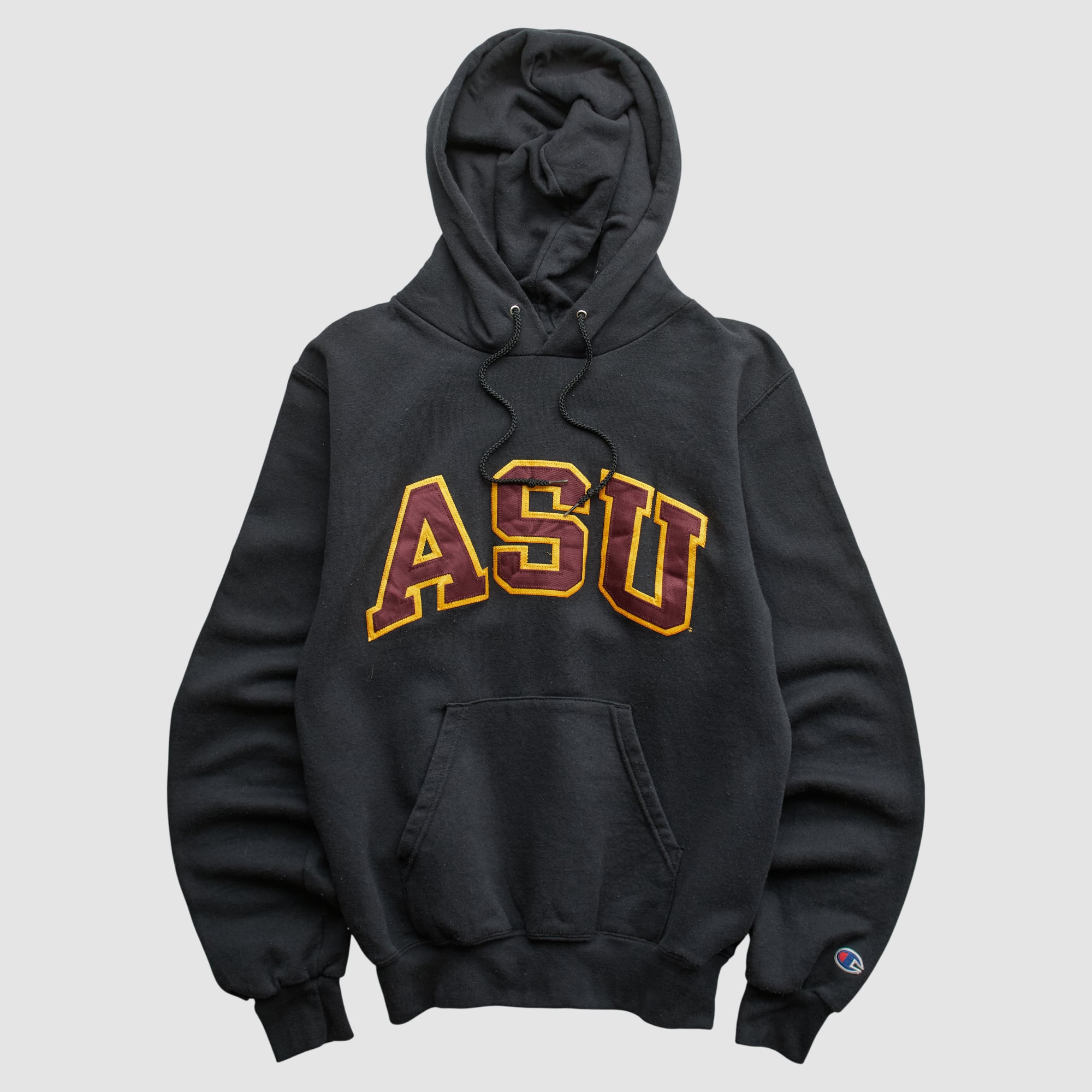 Arizona State Sun Devils Champion 2000s Hooded Pullover Sweatshirt - Black - XXS