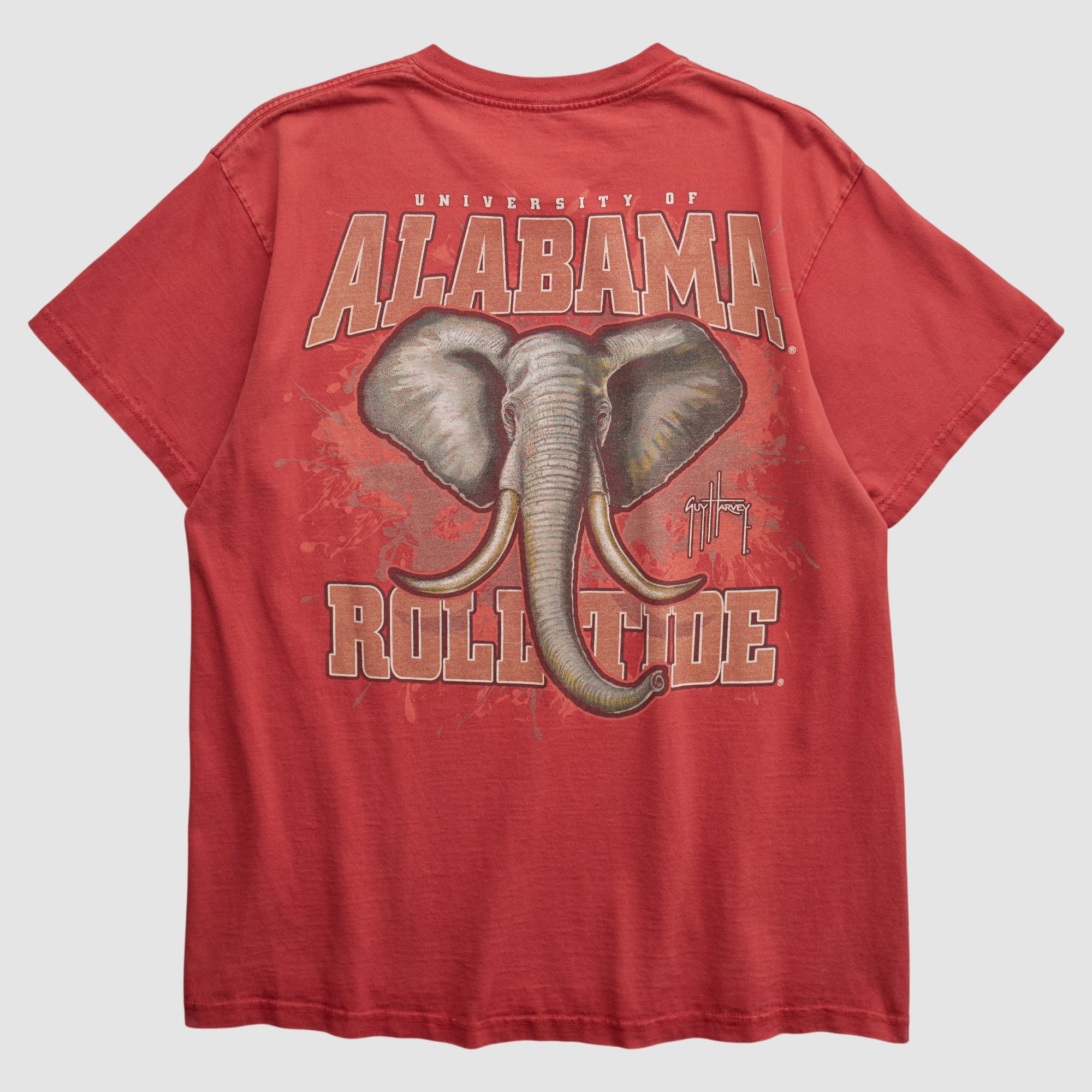 Alabama Crimson Tide Guy Harvey 2010s T-shirt - Red - M