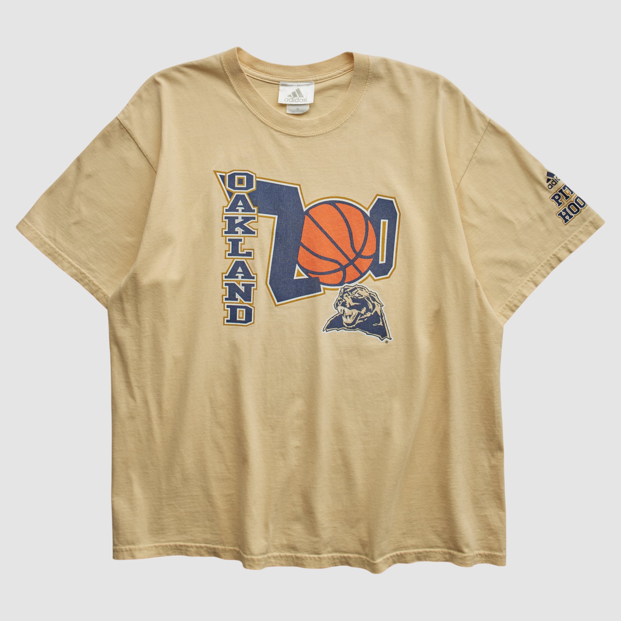 Oakland Golden Grizzlies Adidas 2000s T-shirt - Tan - XL