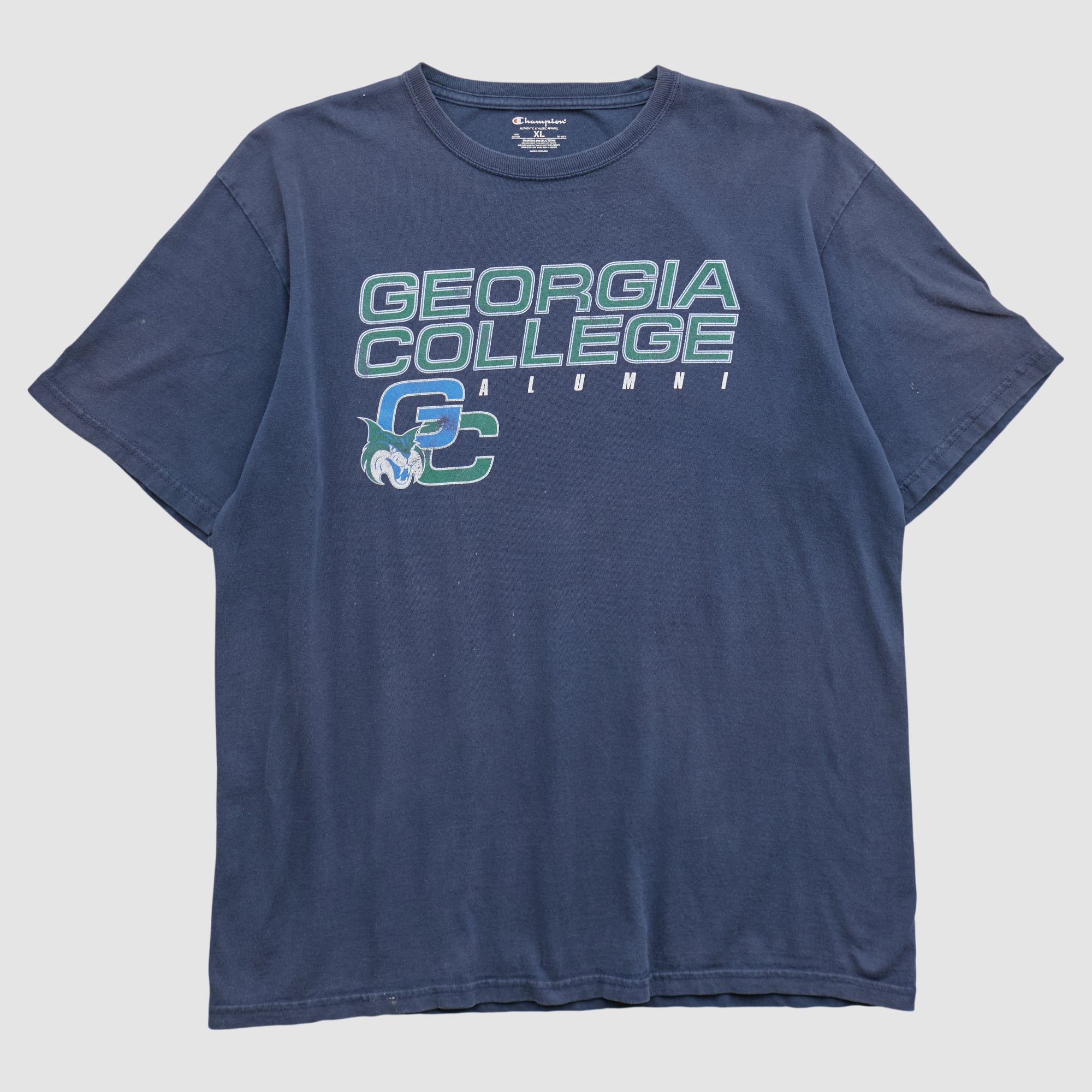 Georgia College Bobcats Champion 2010s T-shirt - Navy - L