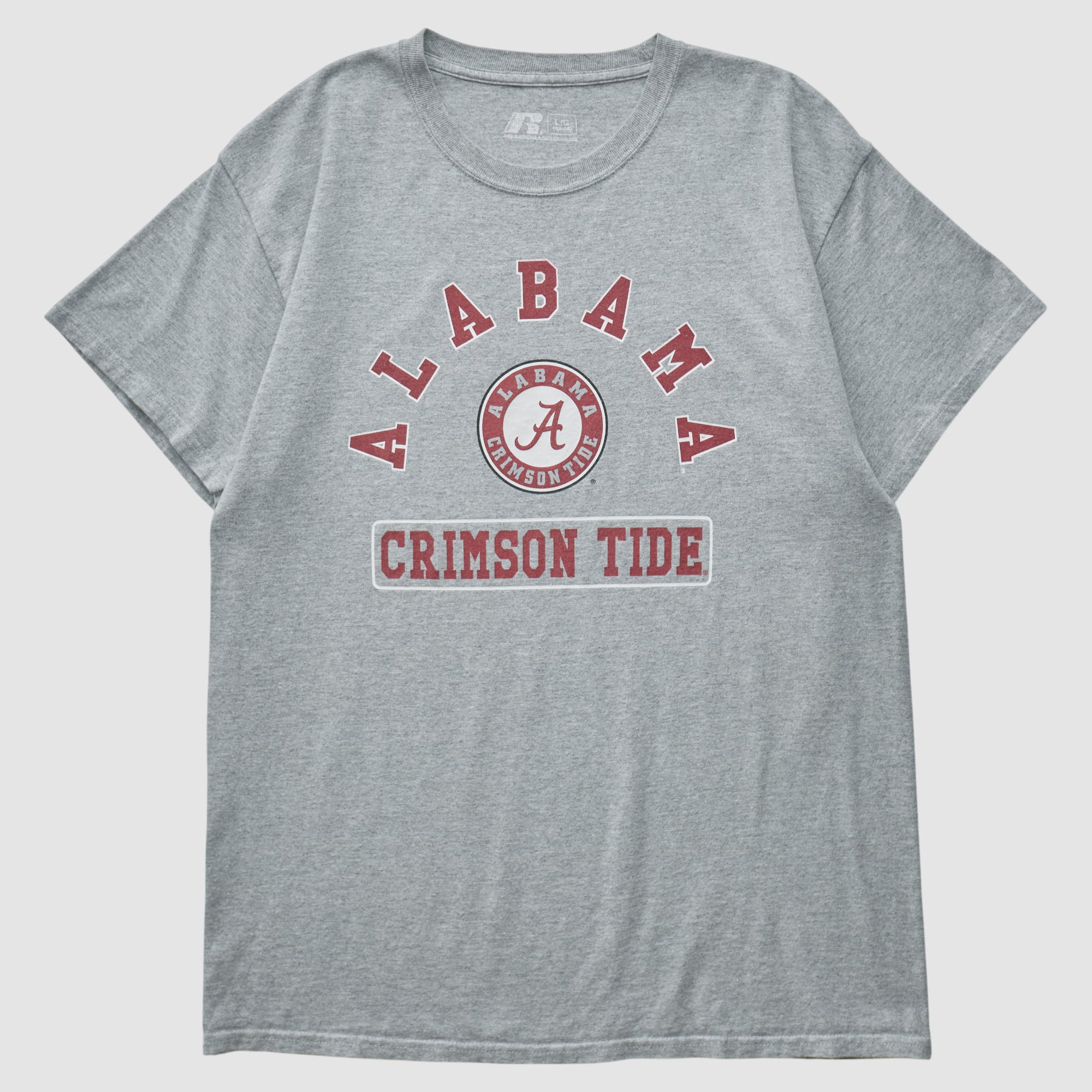 Alabama Crimson Tide Russell 2010s T-shirt - Heather Gray - S