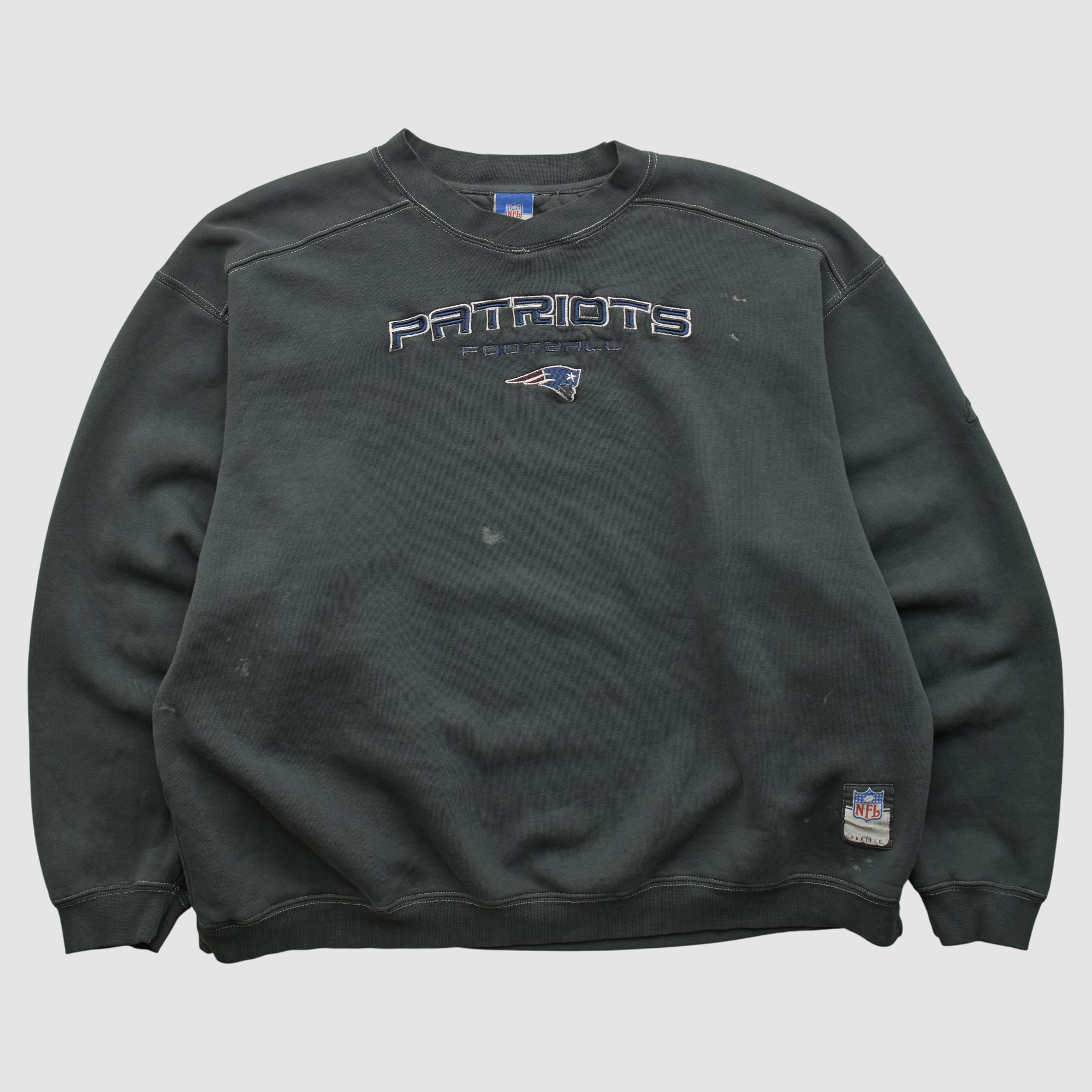 New England Patriots Reebok 2000s Pullover Sweatshirt - Black - XL