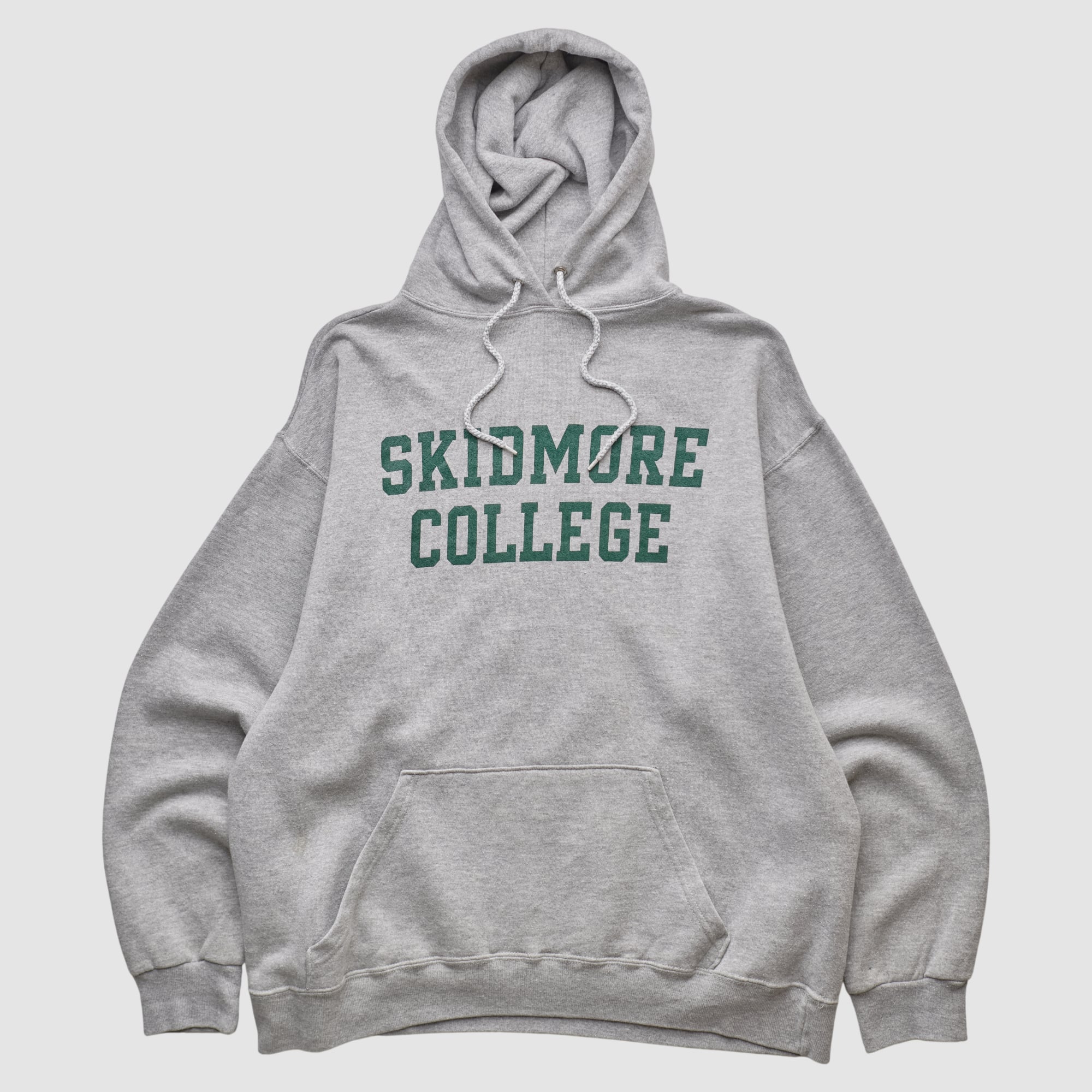 Skidmore Thoroughbreds Cotton Exchange 2000s Hooded Pullover Sweatshirt - Heather Gray - M