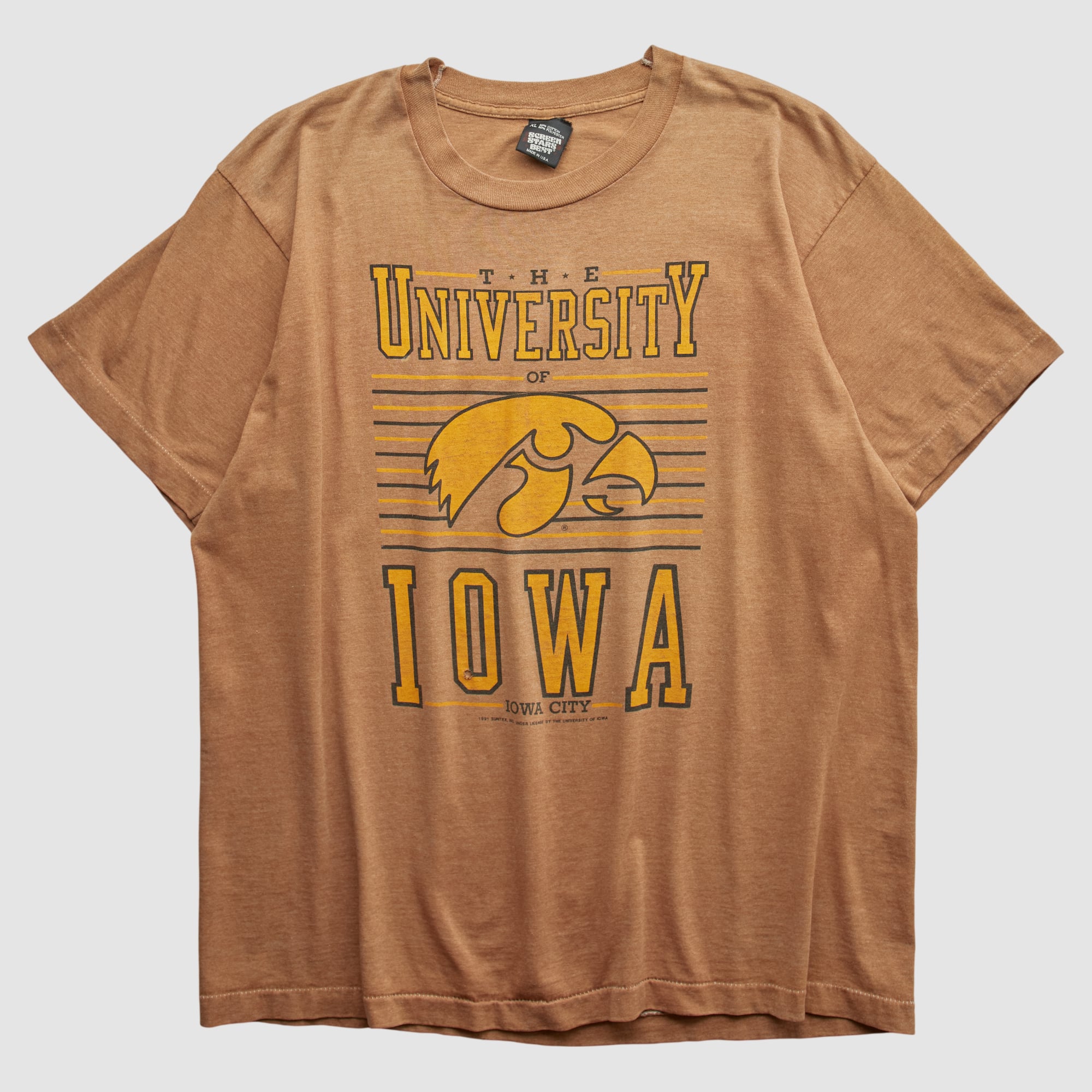 Iowa Hawkeyes Screen Stars Best 90s T-shirt - Clay - M