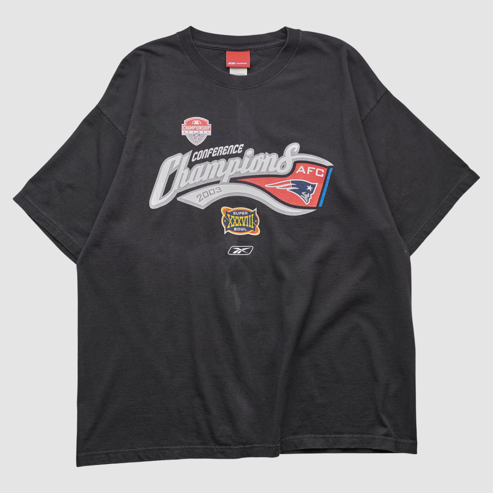 New England Patriots Reebok 2004 T-shirt - Black - XL