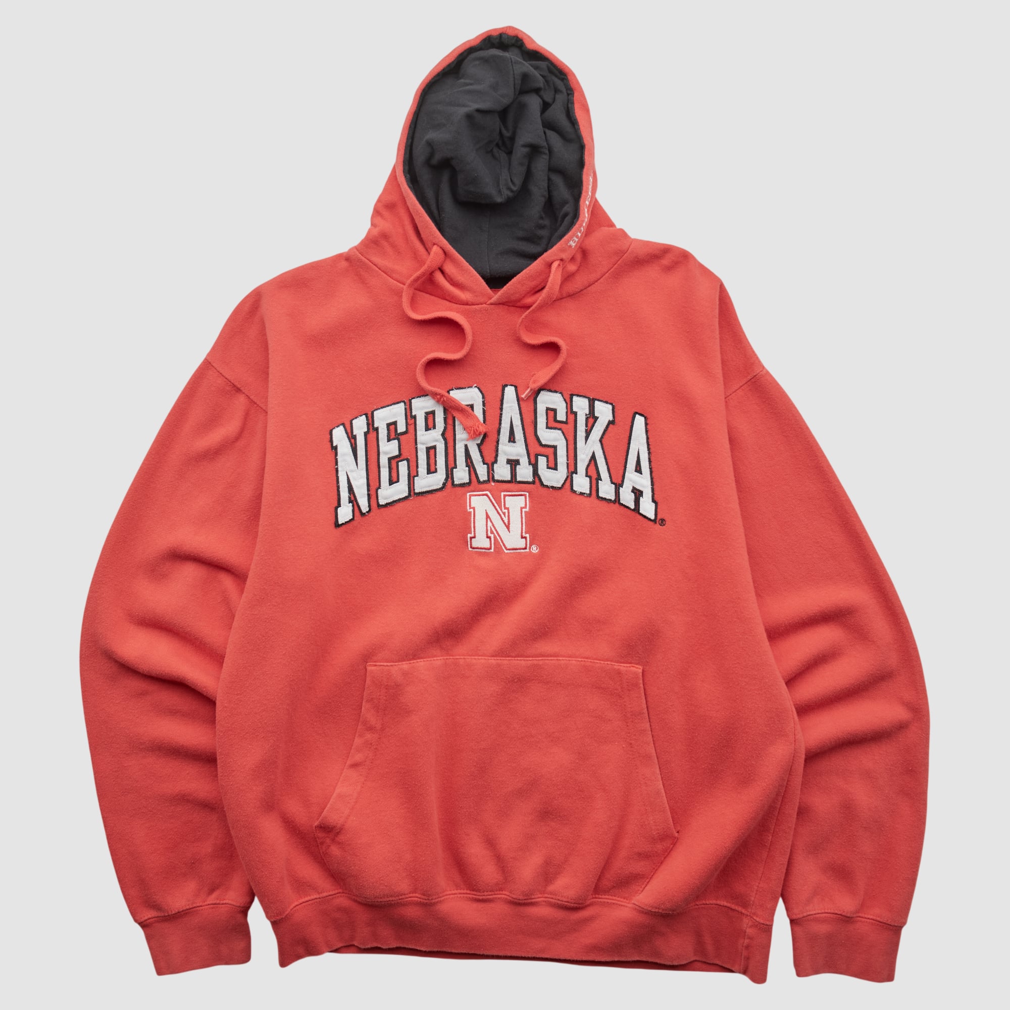 Nebraska Huskers Old Varsity Brand 2010s Hooded Pullover Sweatshirt - Red - M