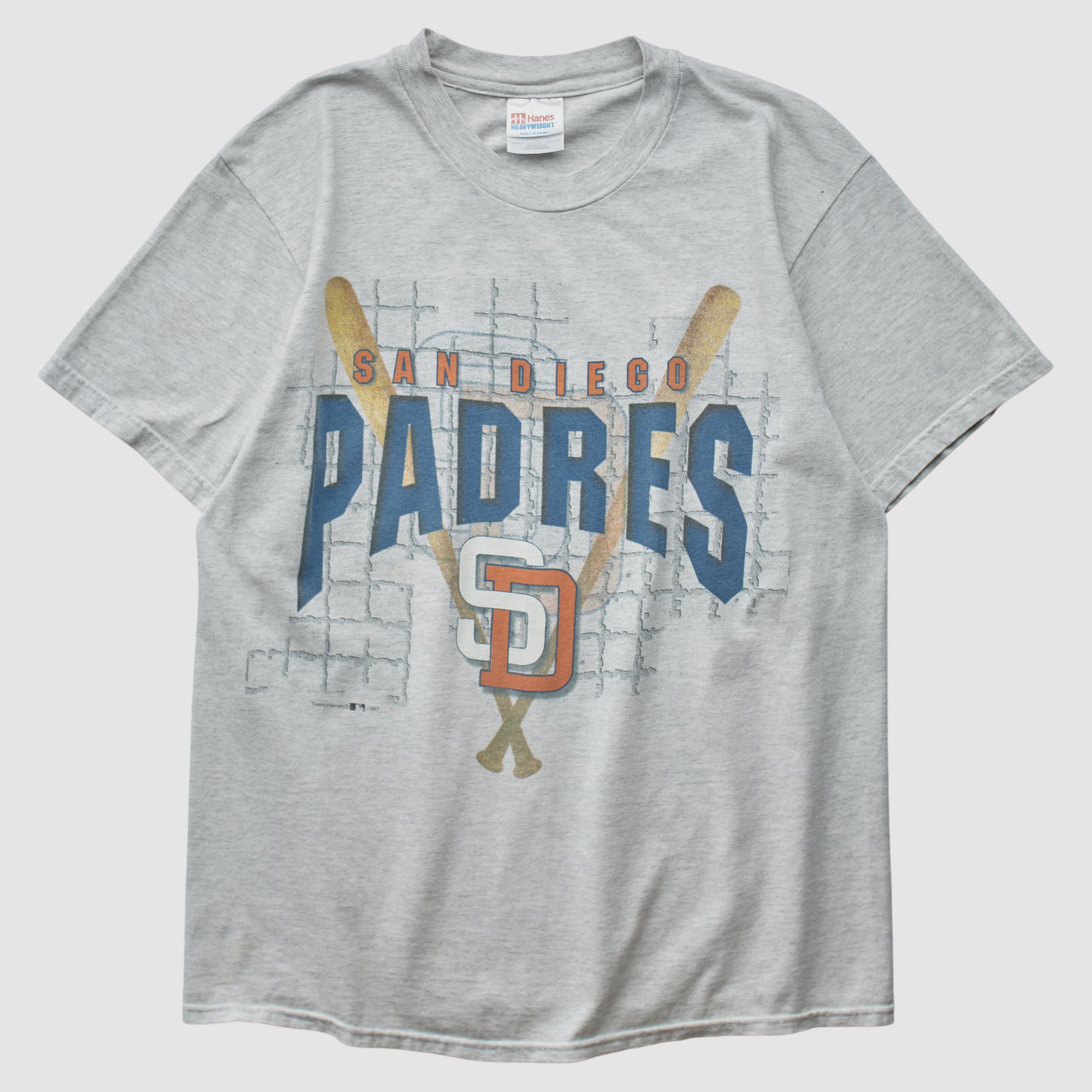 San Diego Padres Hanes 1997 T-shirt - Gray - XS