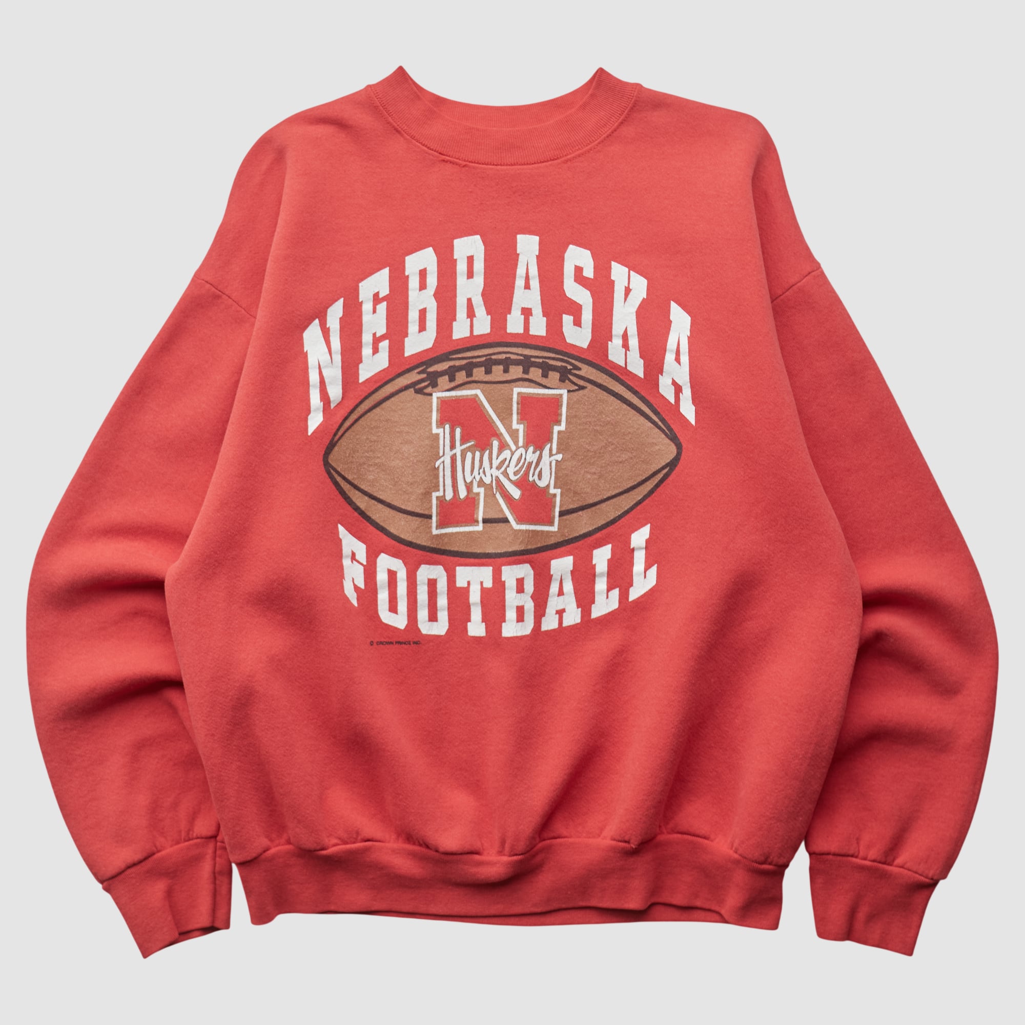 Nebraska Huskers Fruit of the Loom 90s Pullover Sweatshirt - Red - M