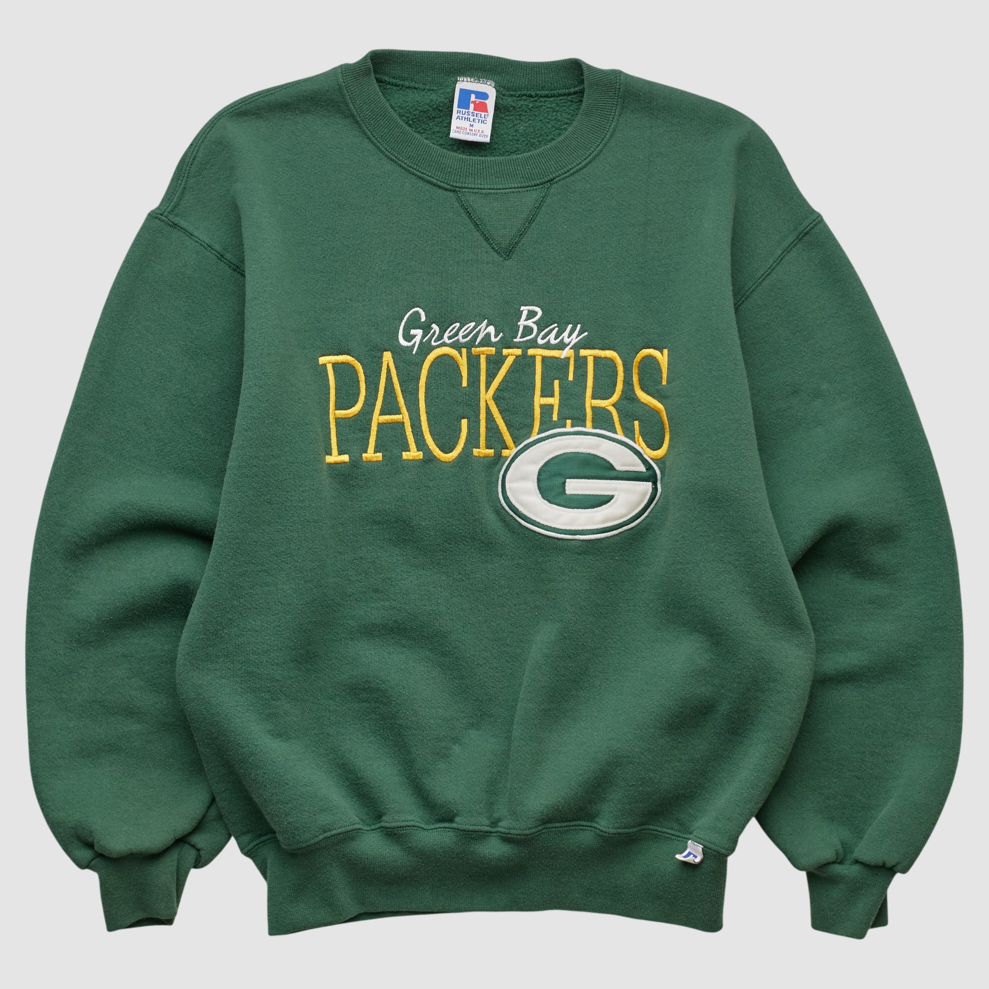 Green Bay Packers Russell 90s Pullover Sweatshirt - Green - XS