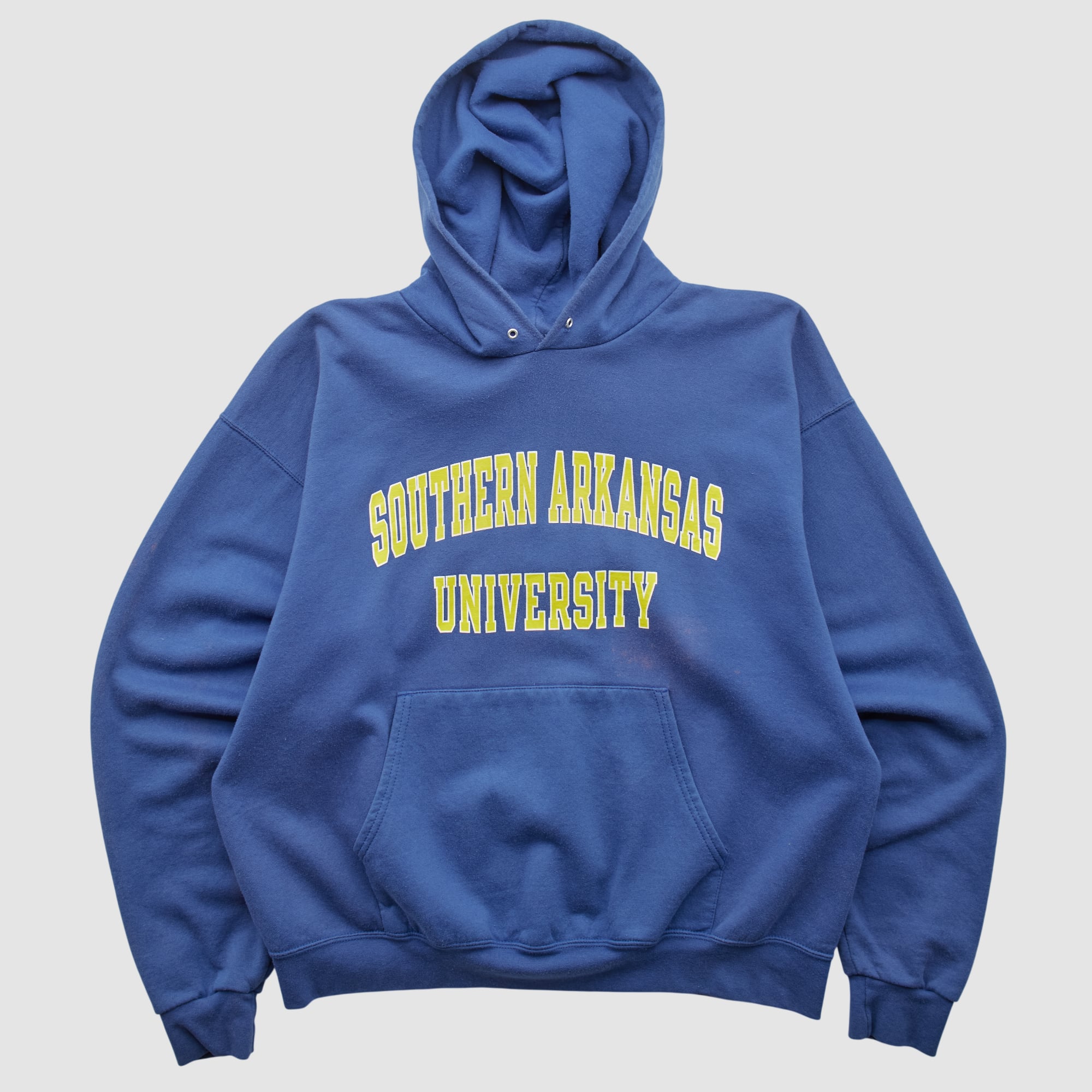 Southern Arkansas Muleriders Champion 2000s Hooded Pullover Sweatshirt - Blue - M