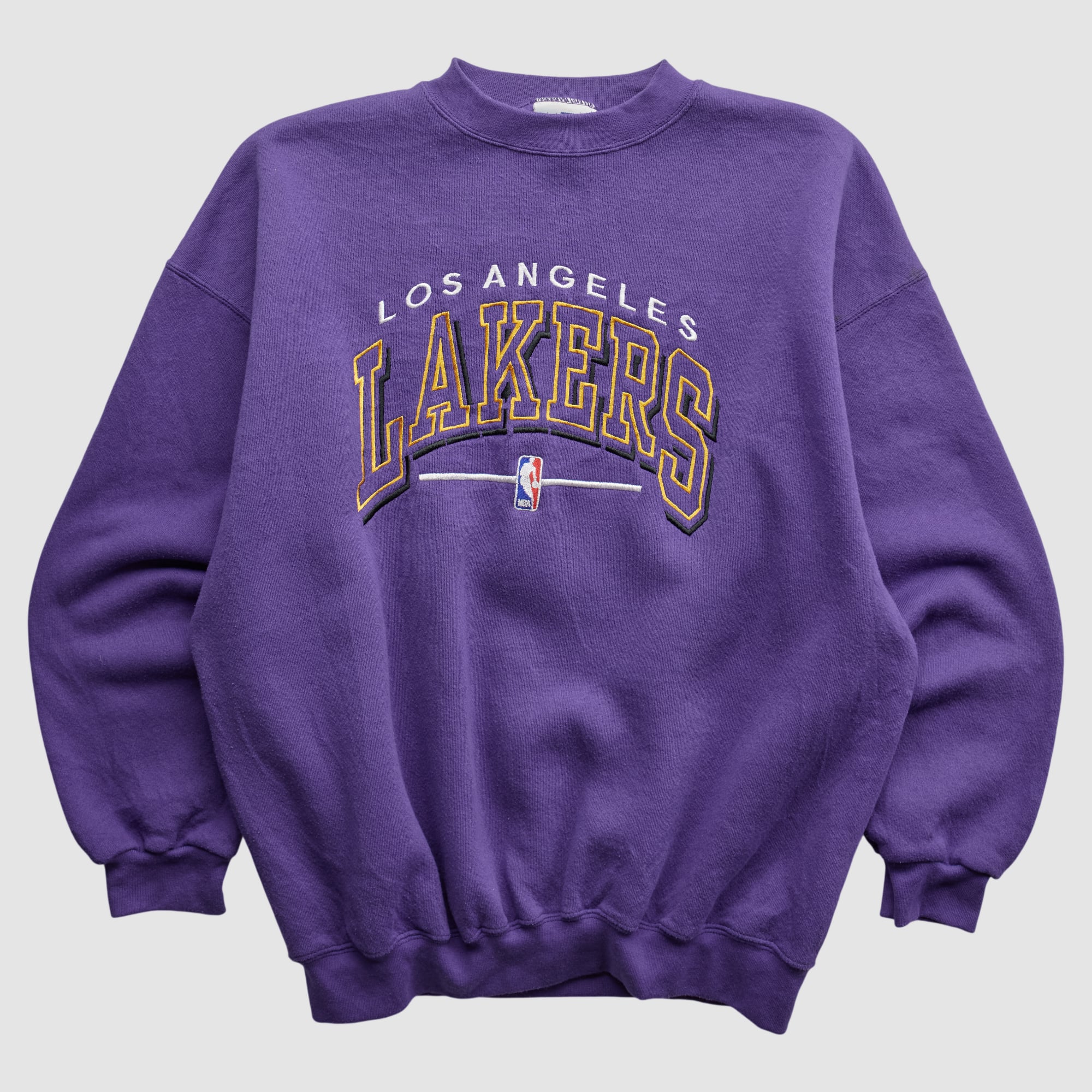 Los Angeles Lakers Logo Athletic 90s Pullover Sweatshirt - Purple - M