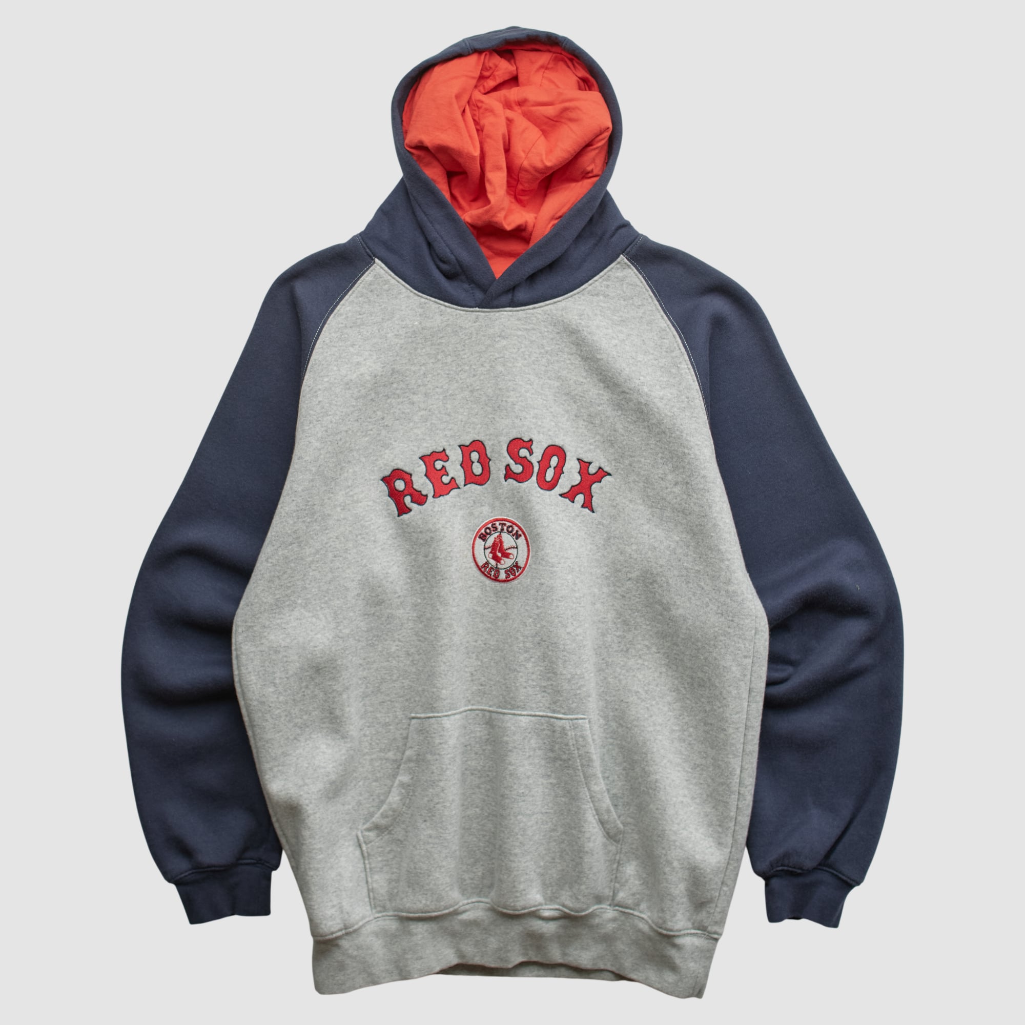Boston Red Sox Majestic 2000s Hooded Pullover Sweatshirt - Gray - S