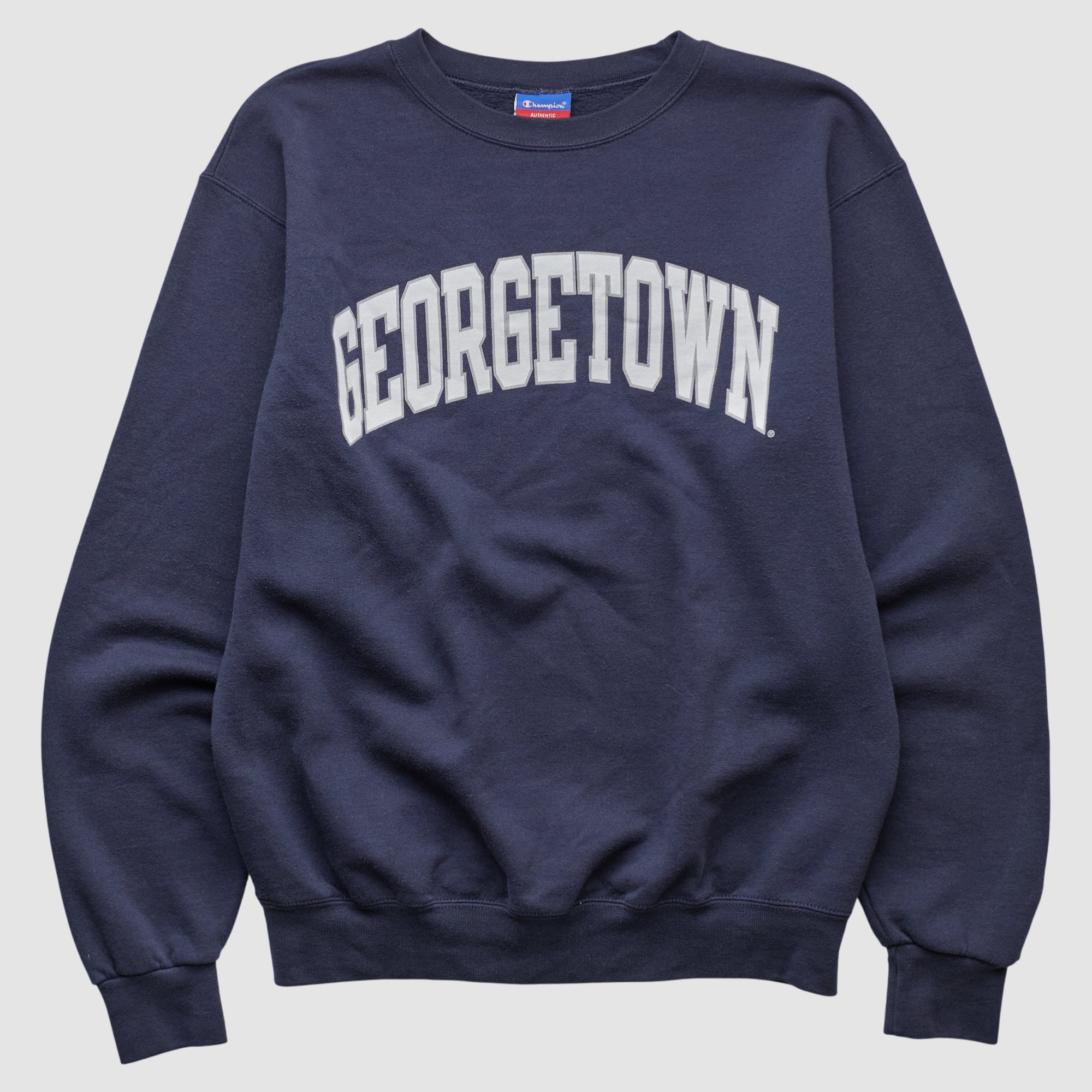 Georgetown University Champion 2000s Pullover Sweatshirt - Navy - S