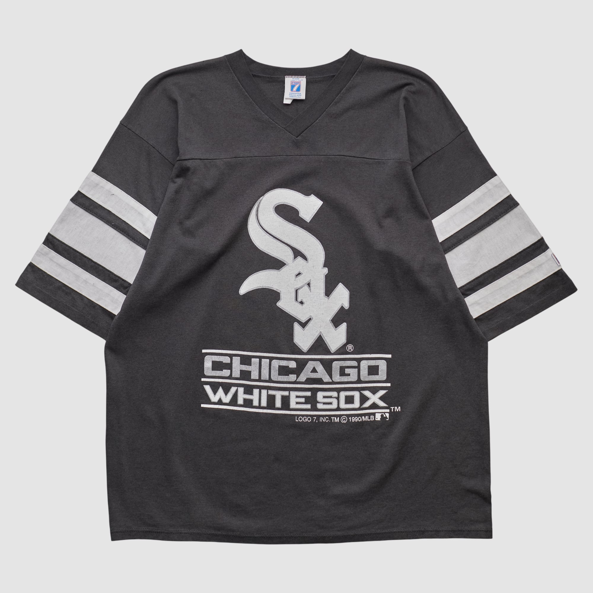 Chicago White Sox Logo 7 1990 T-shirt - Black - XL