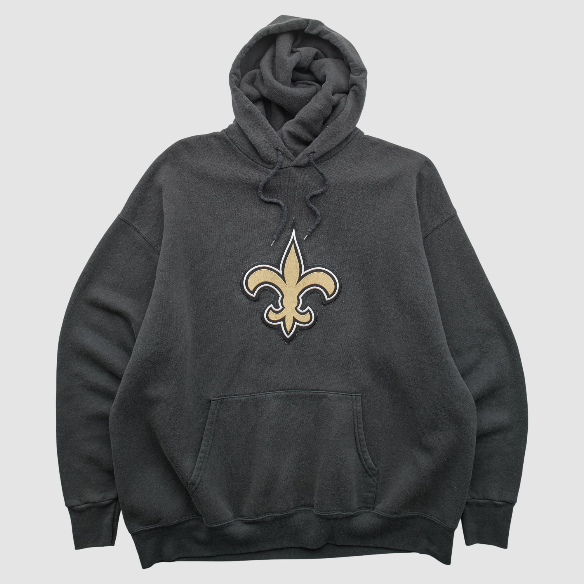 New Orleans Saints NFL 2000s Hooded Pullover Sweatshirt - Black - L