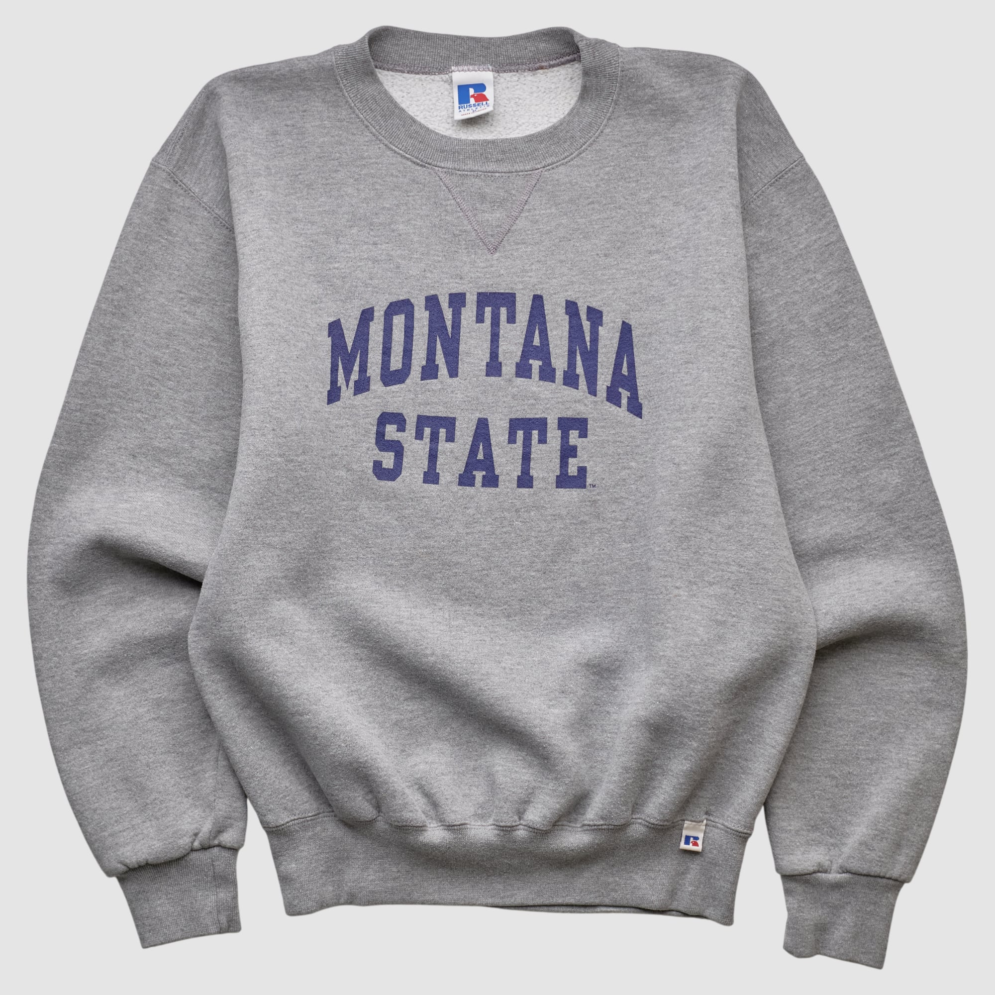 Montana State Bobcats Russell 2000s Pullover Sweatshirt - Heather Gray - S