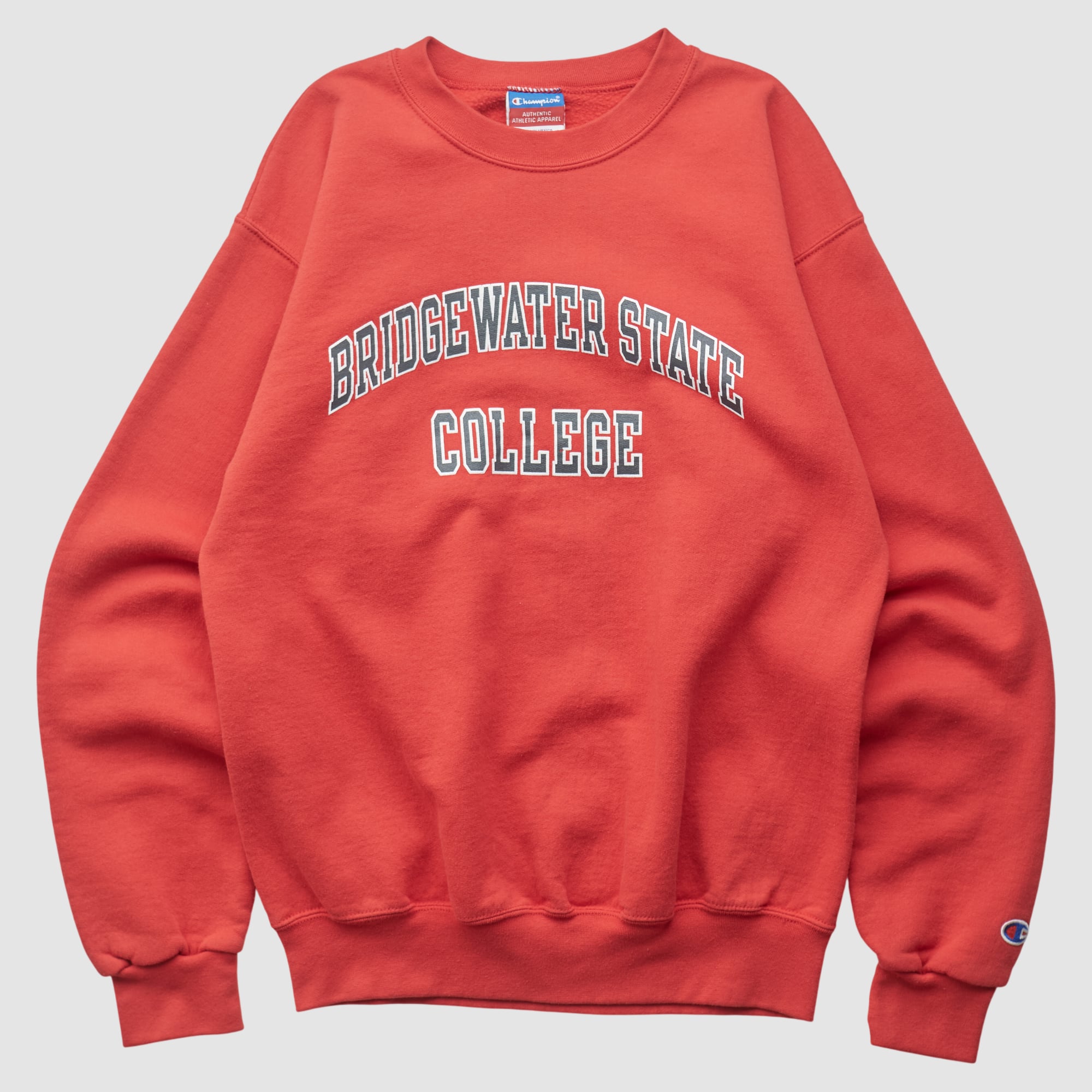Bridgewater State Bears Champion 2000s Pullover Sweatshirt - Red - XS